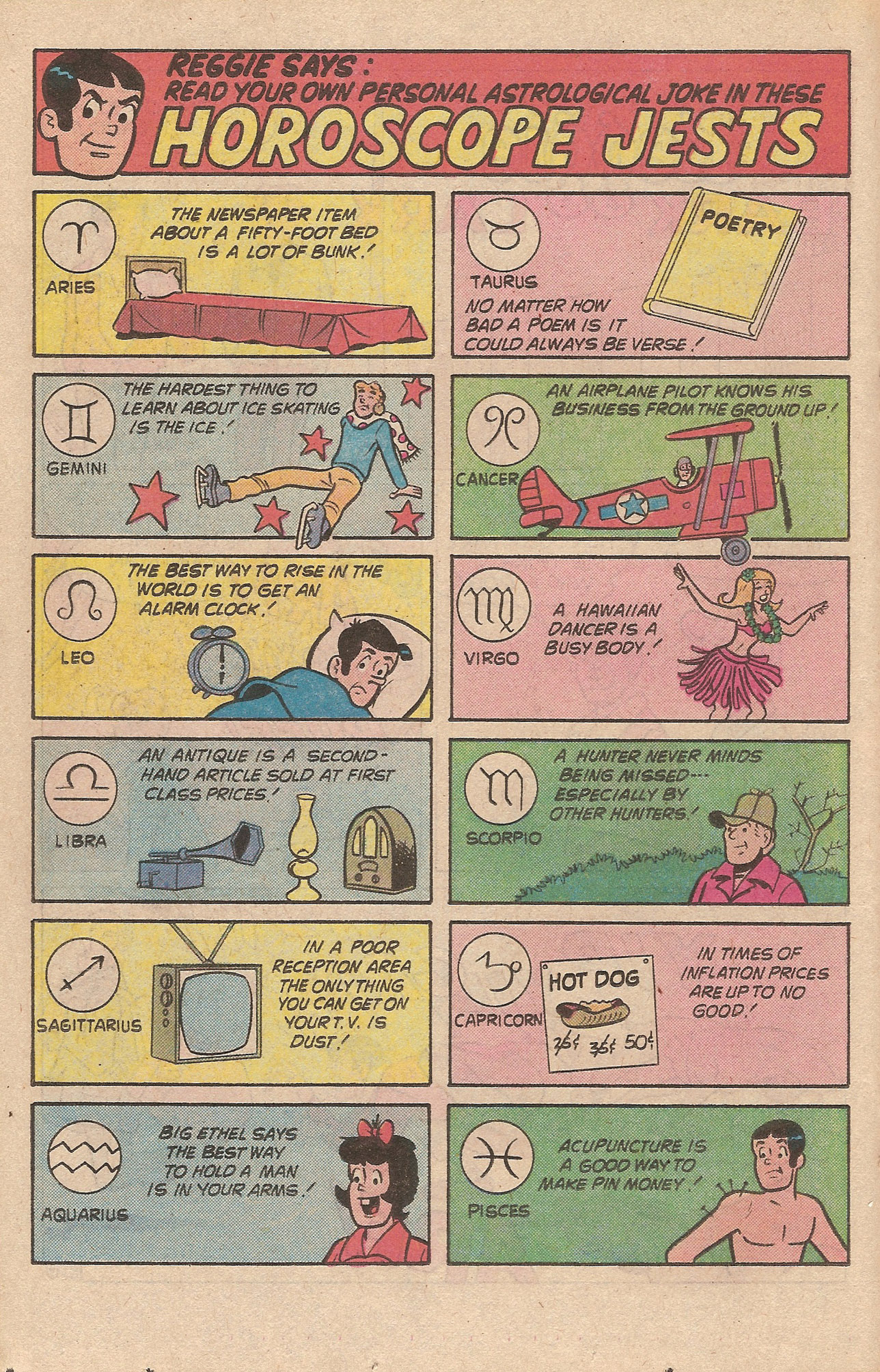 Read online Reggie's Wise Guy Jokes comic -  Issue #49 - 18