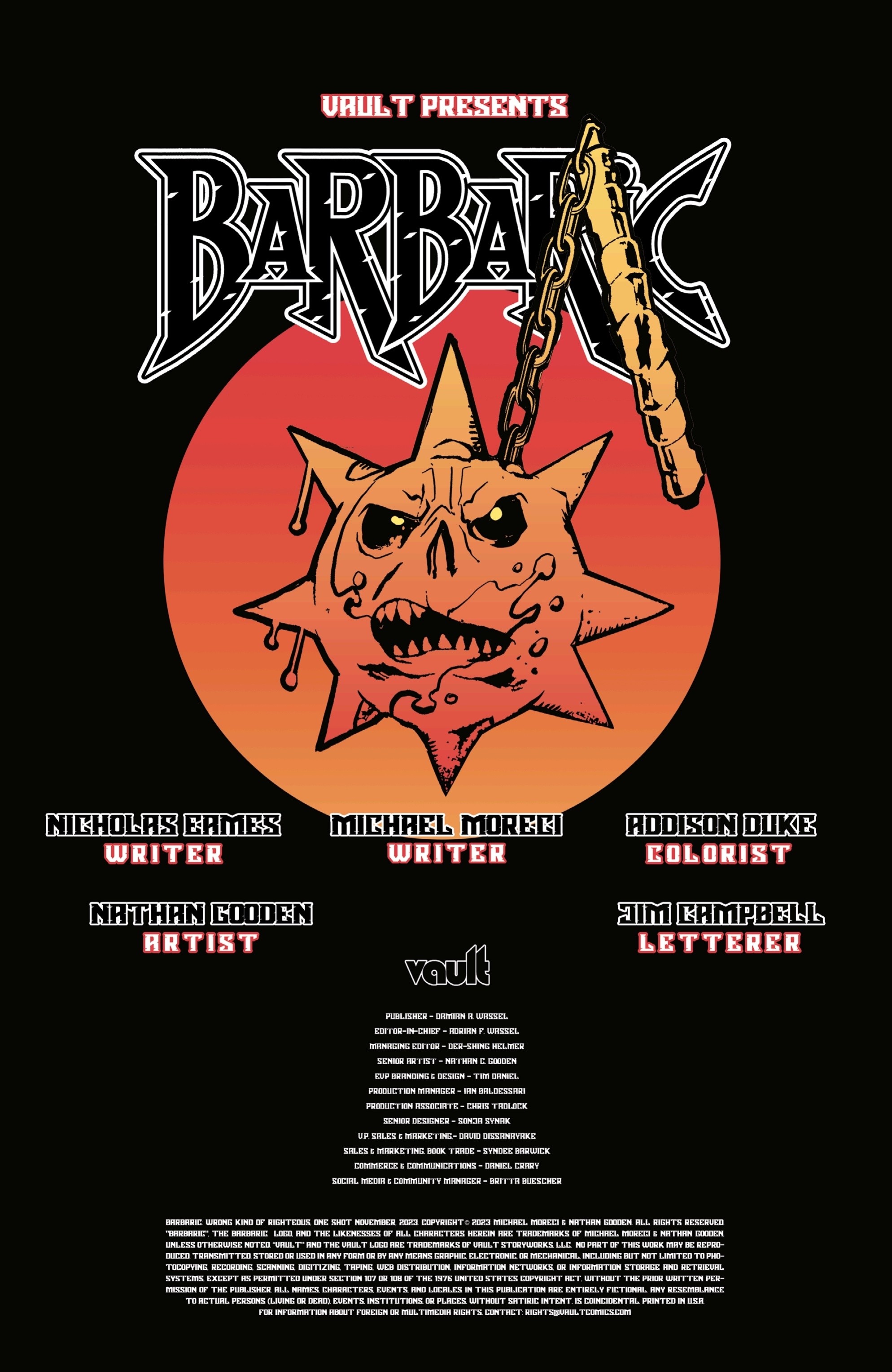 Read online Barbaric: Wrong Kind of Righteous comic -  Issue # Full - 2