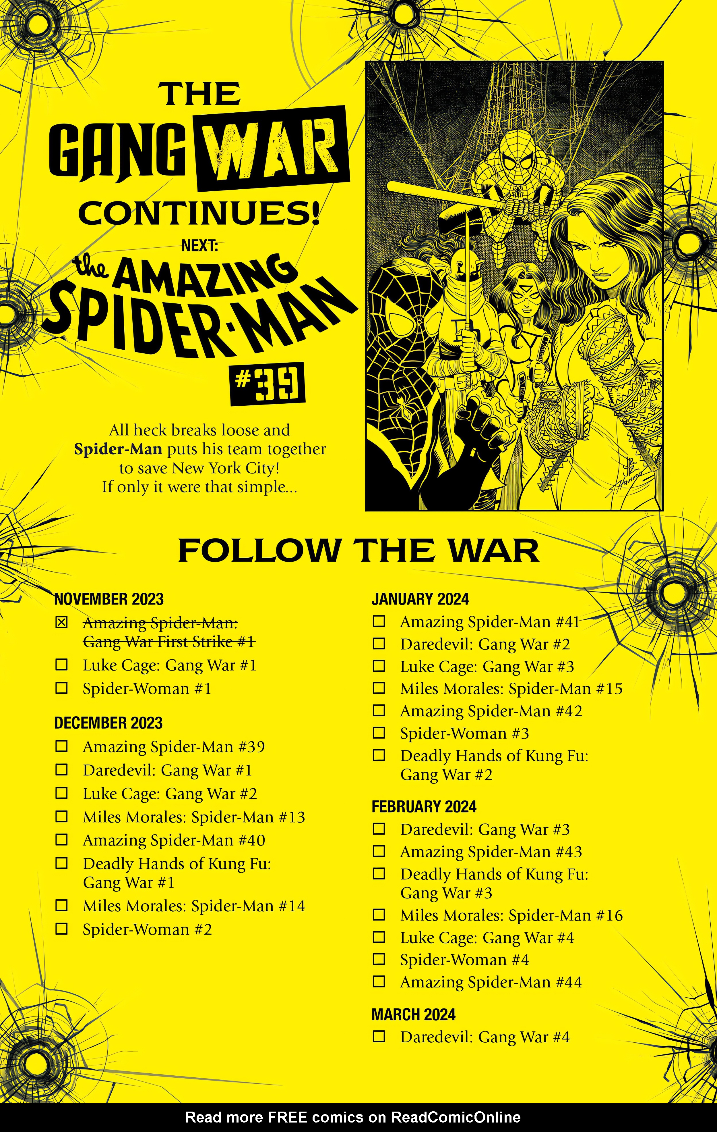Read online The Amazing Spider-Man: Gang War: First Strike comic -  Issue # Full - 35