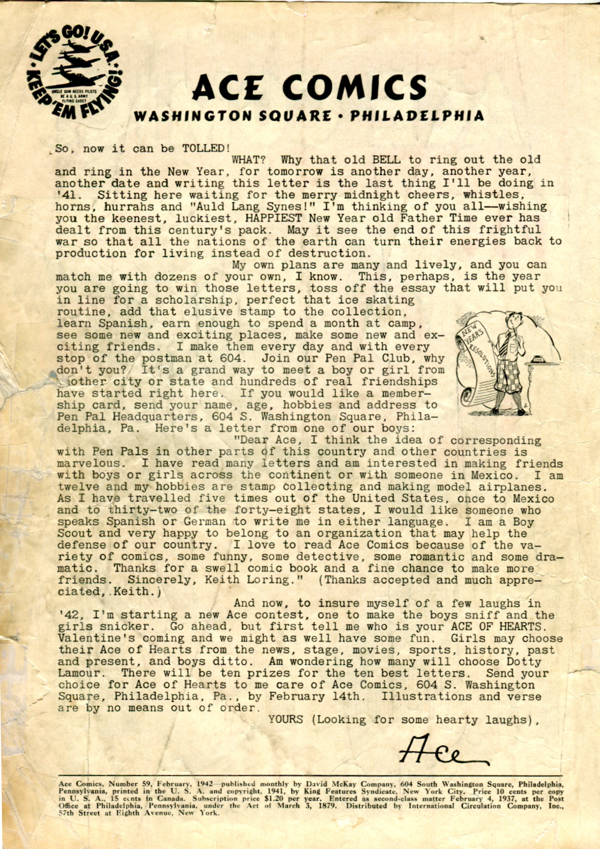 Read online Ace Comics comic -  Issue #59 - 2