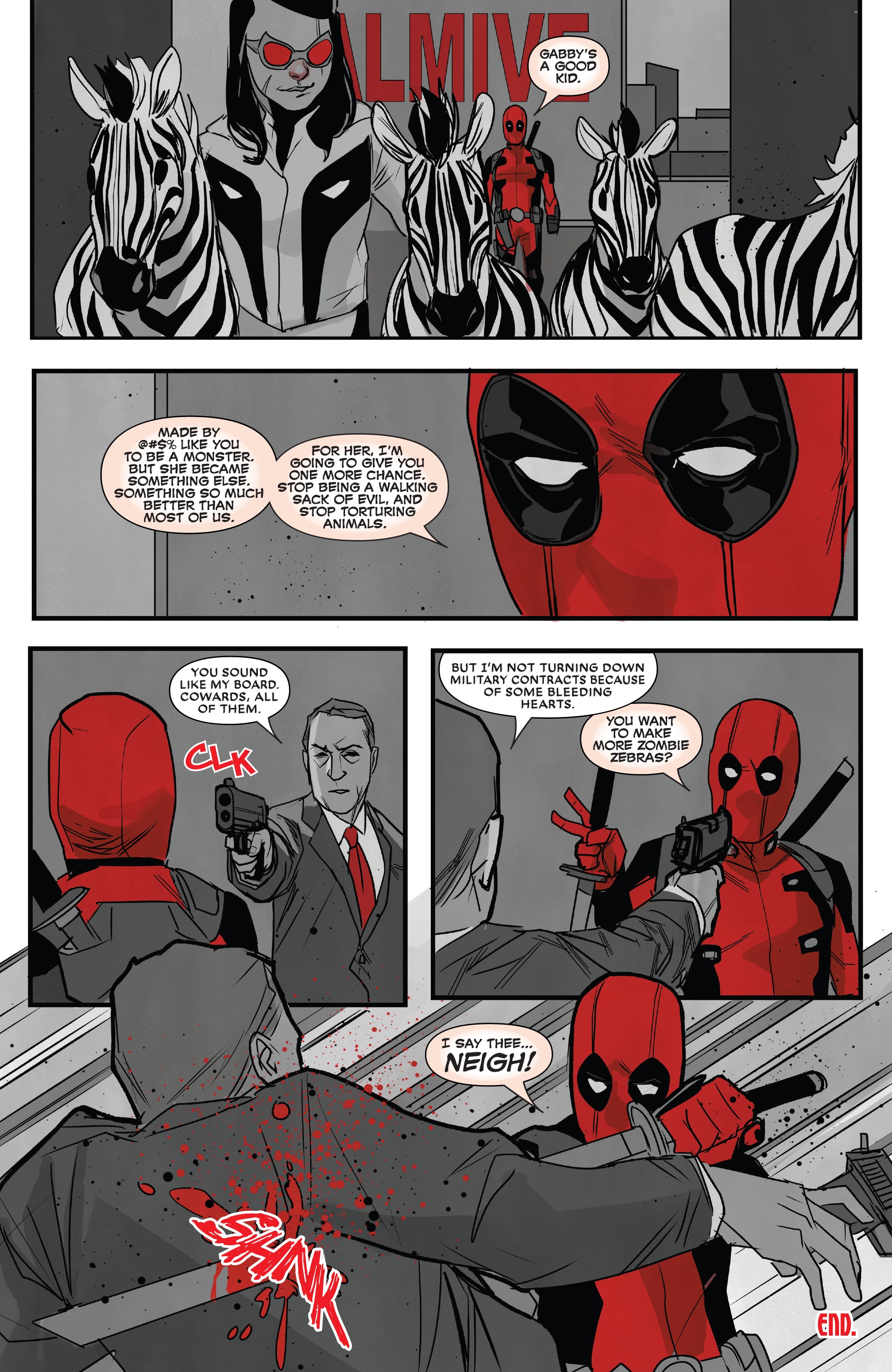 Read online Deadpool: Black, White & Blood comic -  Issue #1 - 12