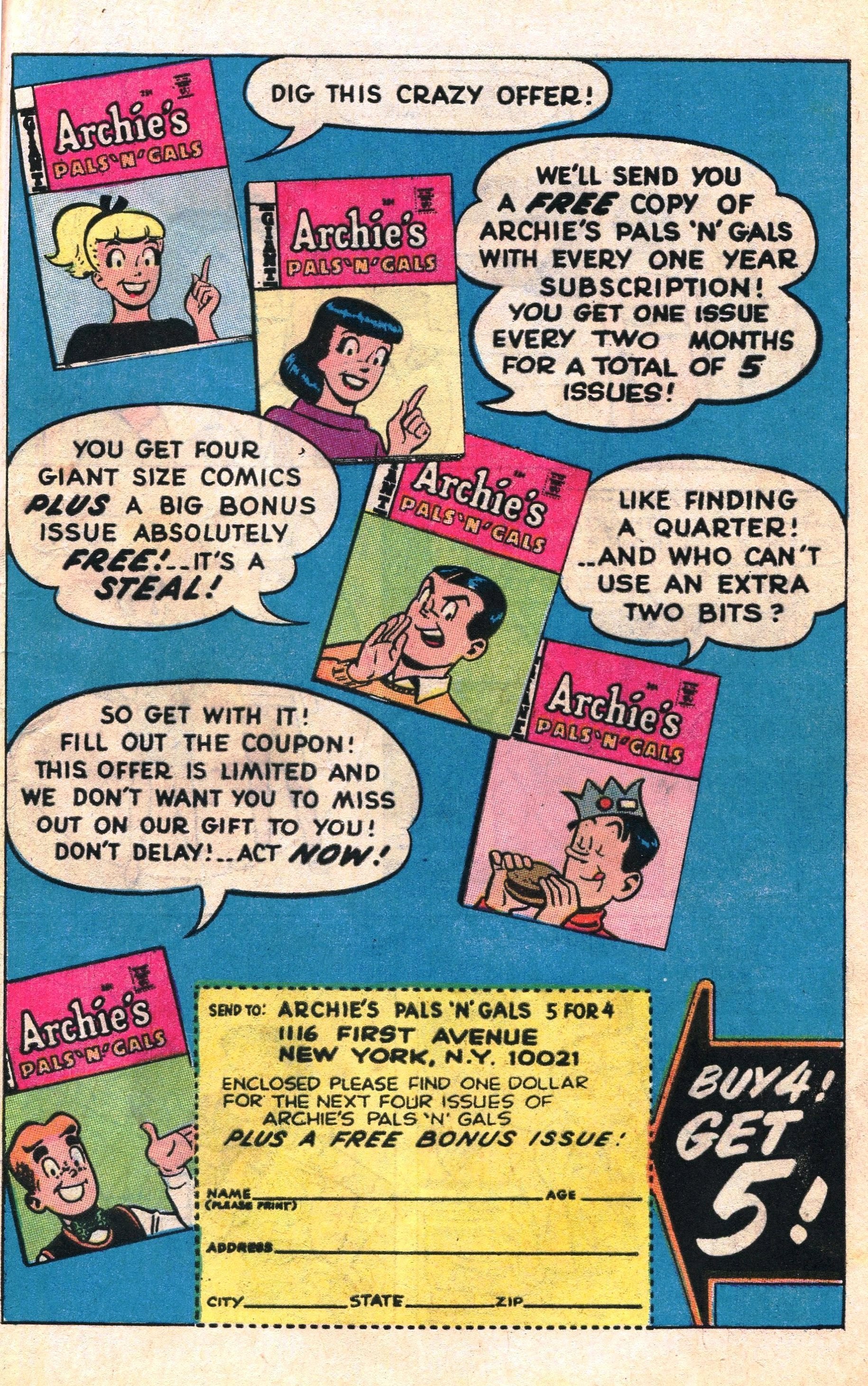 Read online Jughead's Jokes comic -  Issue #10 - 49