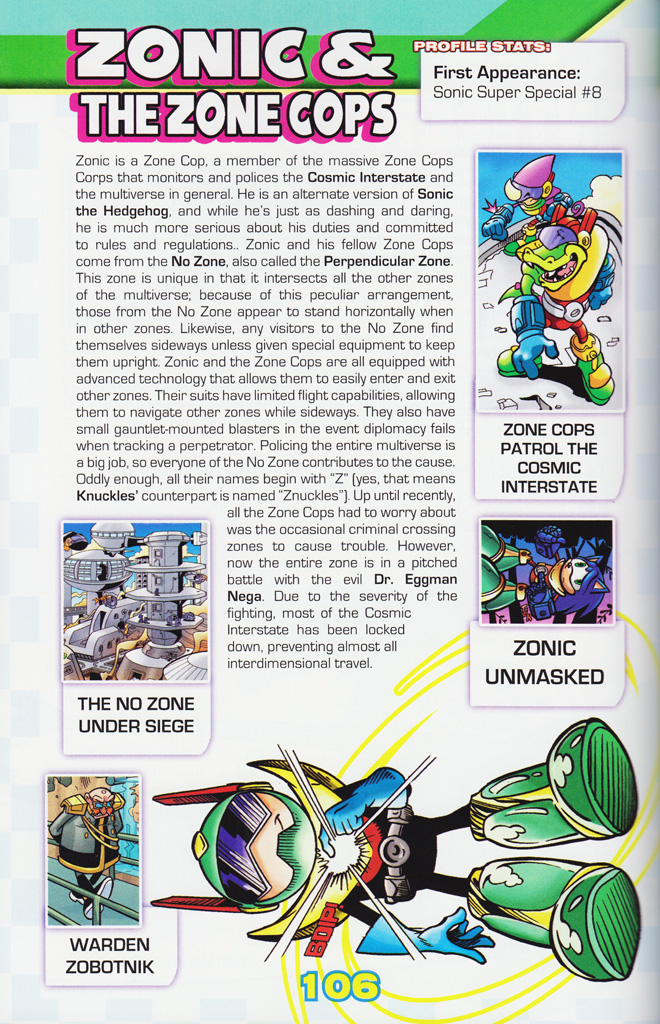 Read online Sonic the Hedgehog: The Complete Sonic Comic Encyclopedia comic -  Issue # TPB - 108