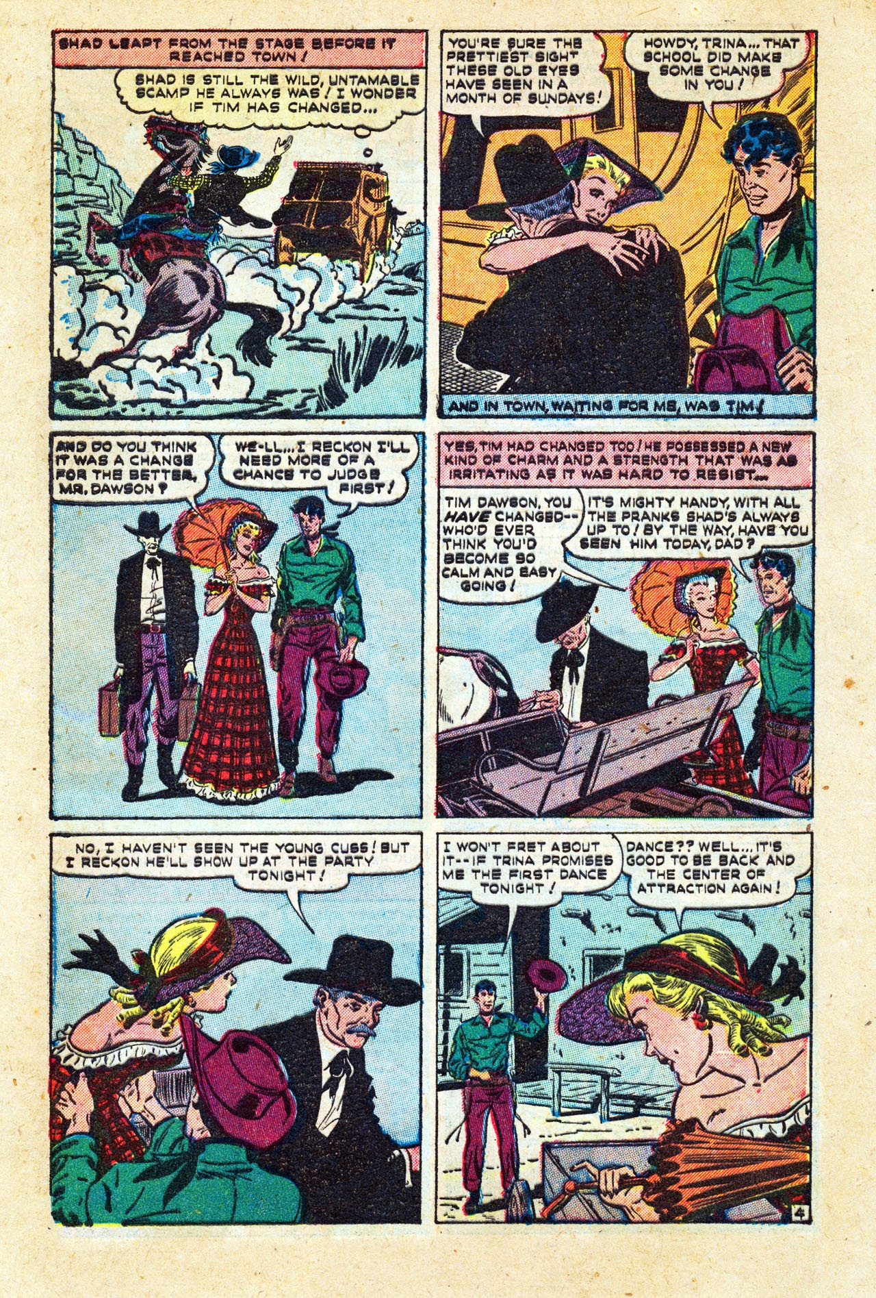 Read online Cowboy Romances comic -  Issue #1 - 6