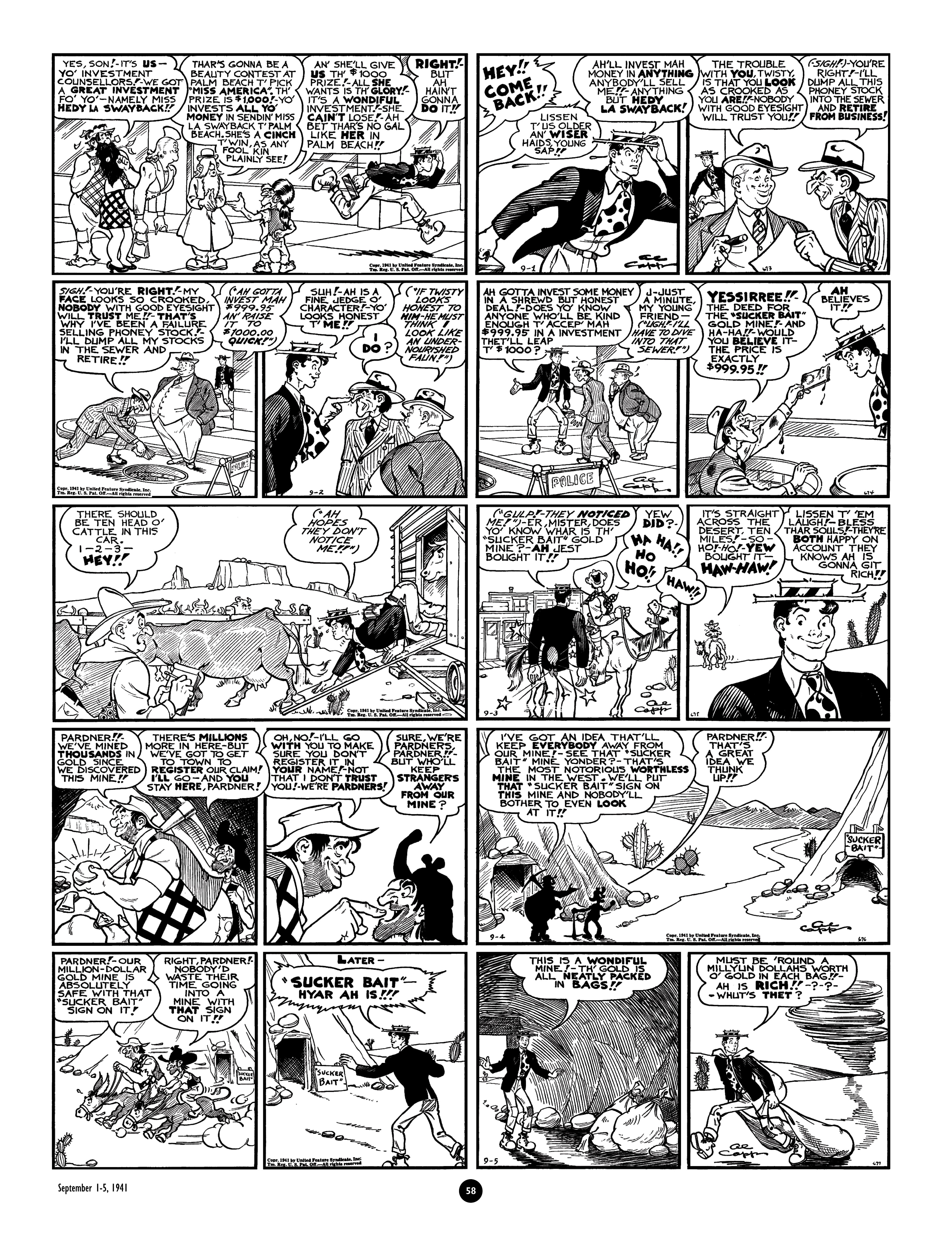 Read online Al Capp's Li'l Abner Complete Daily & Color Sunday Comics comic -  Issue # TPB 4 (Part 1) - 59