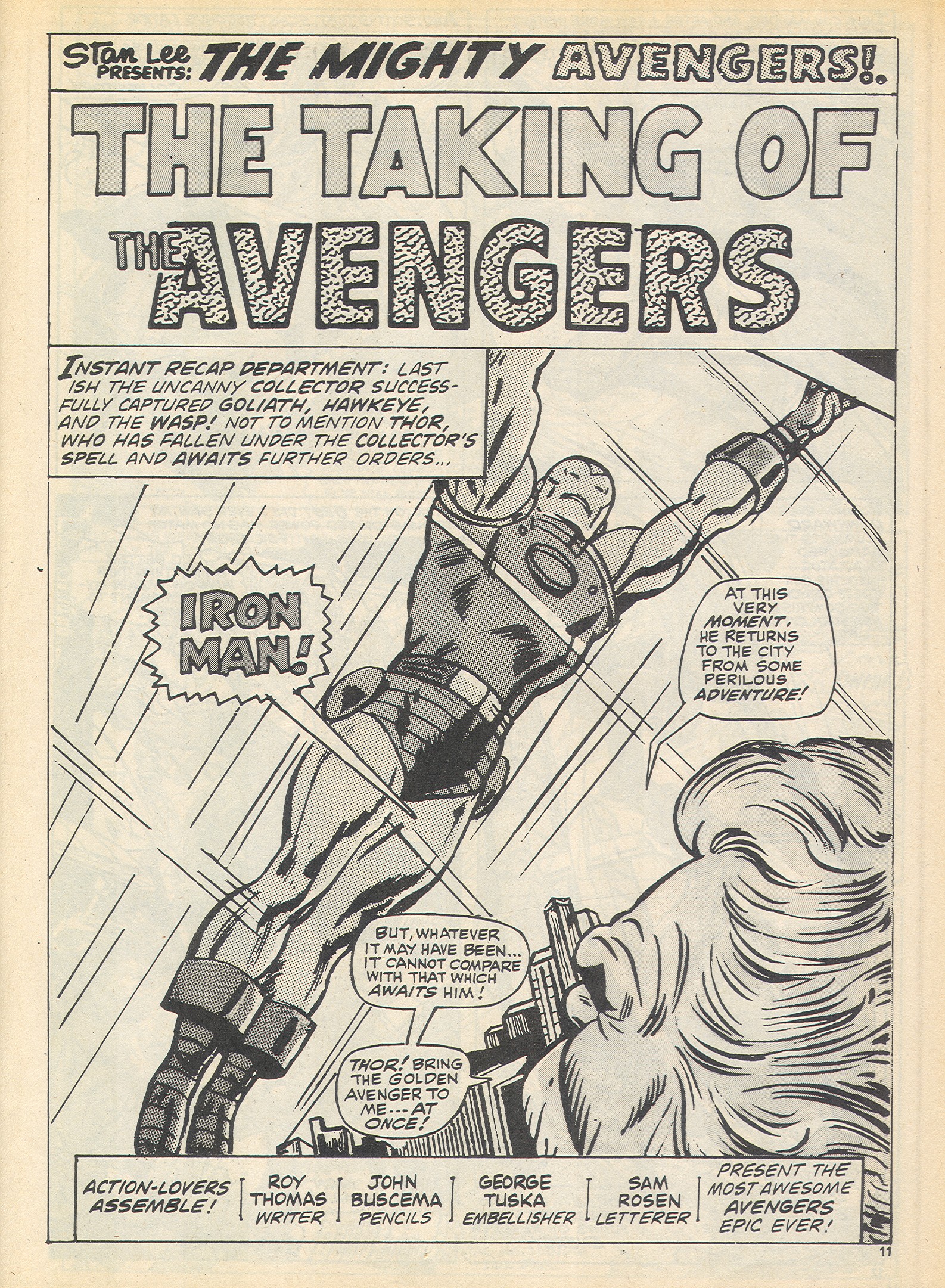 Read online The Avengers (1973) comic -  Issue #69 - 11
