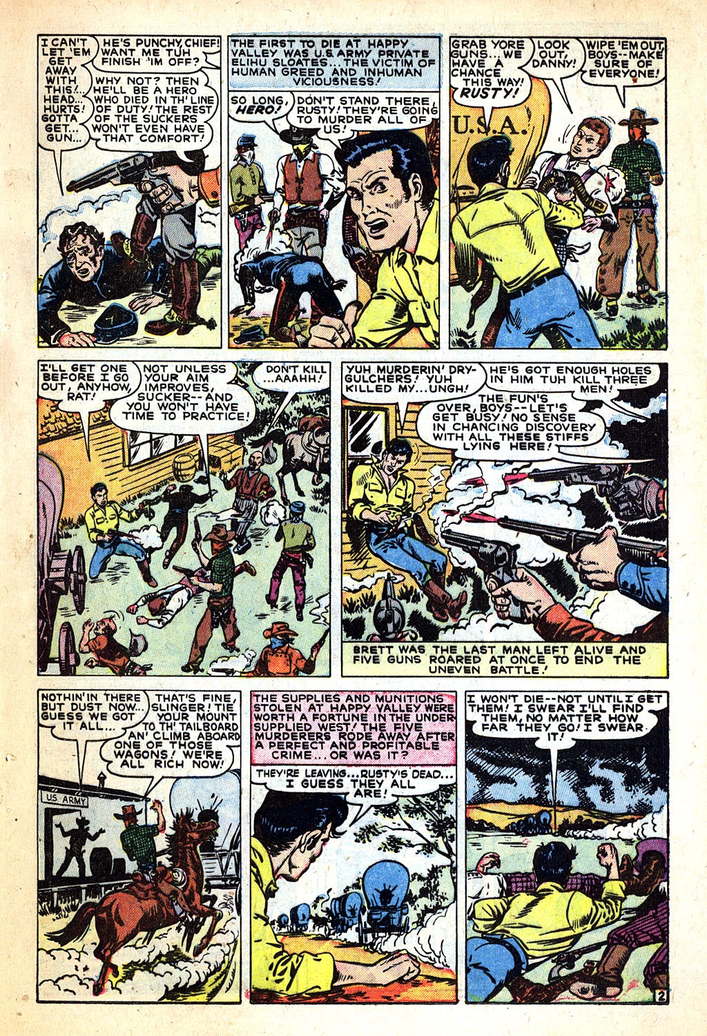 Read online Western Thrillers (1954) comic -  Issue #1 - 25