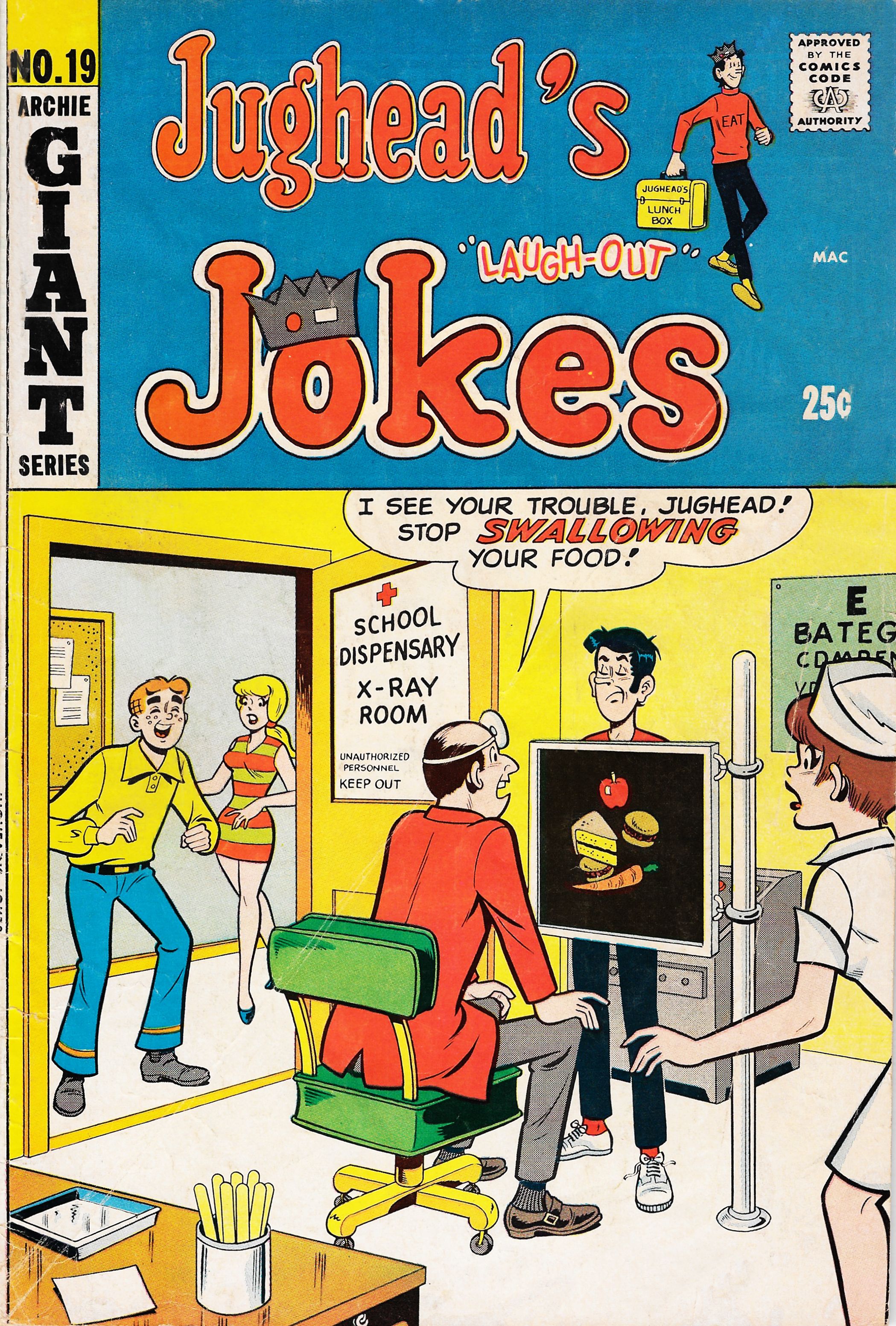 Read online Jughead's Jokes comic -  Issue #19 - 1