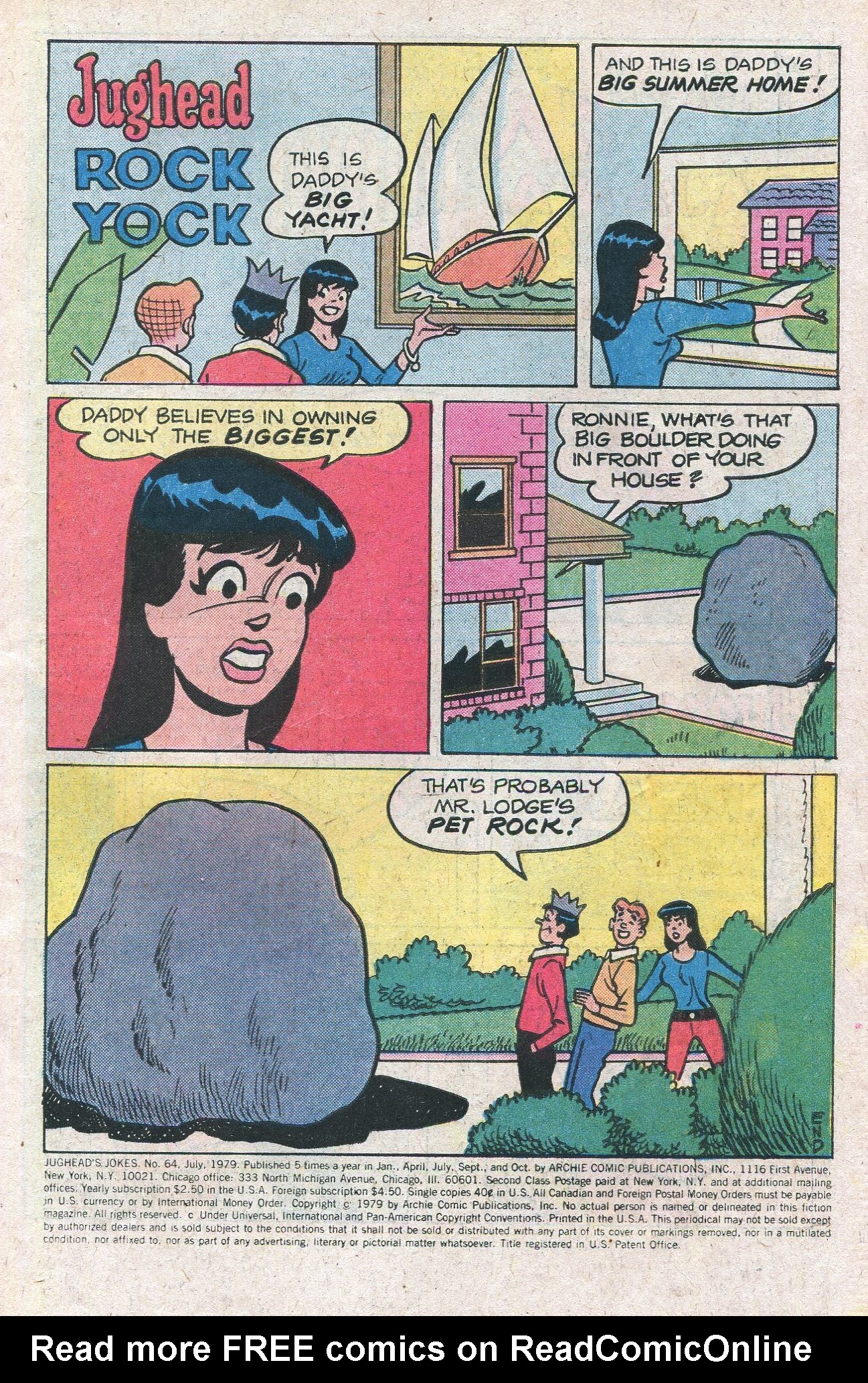 Read online Jughead's Jokes comic -  Issue #64 - 3