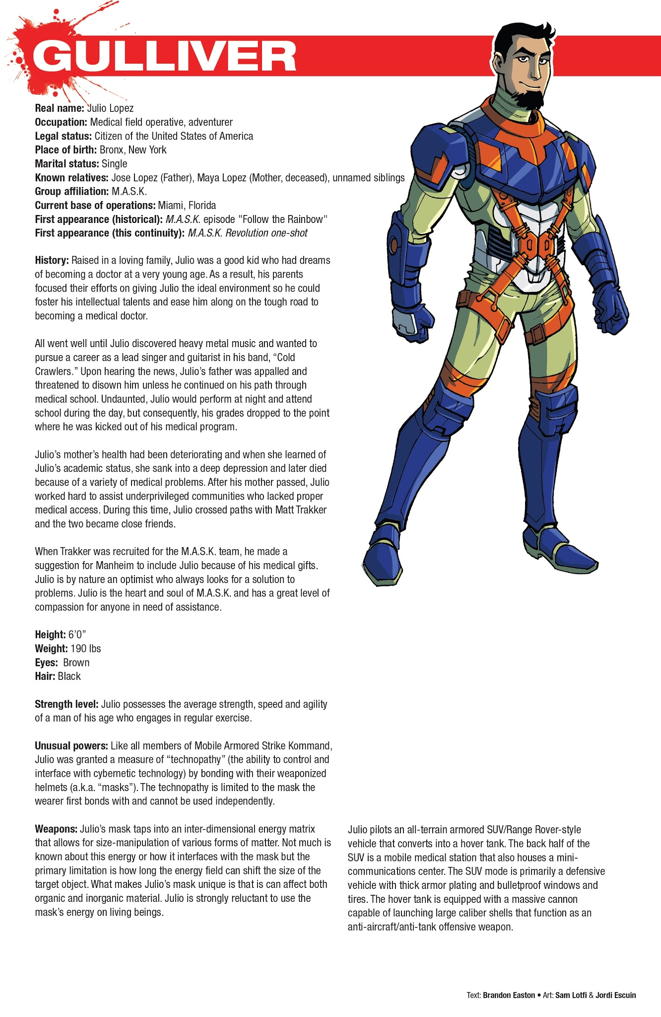 Read online Hasbro Heroes Sourcebook comic -  Issue #2 - 12