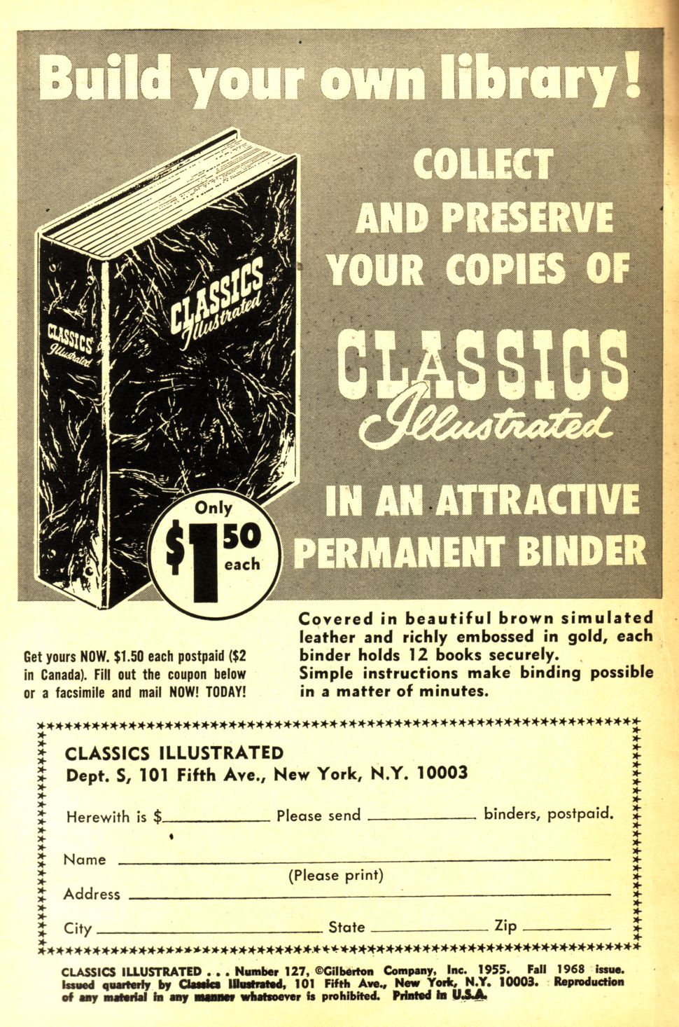 Read online Classics Illustrated comic -  Issue #127 - 2