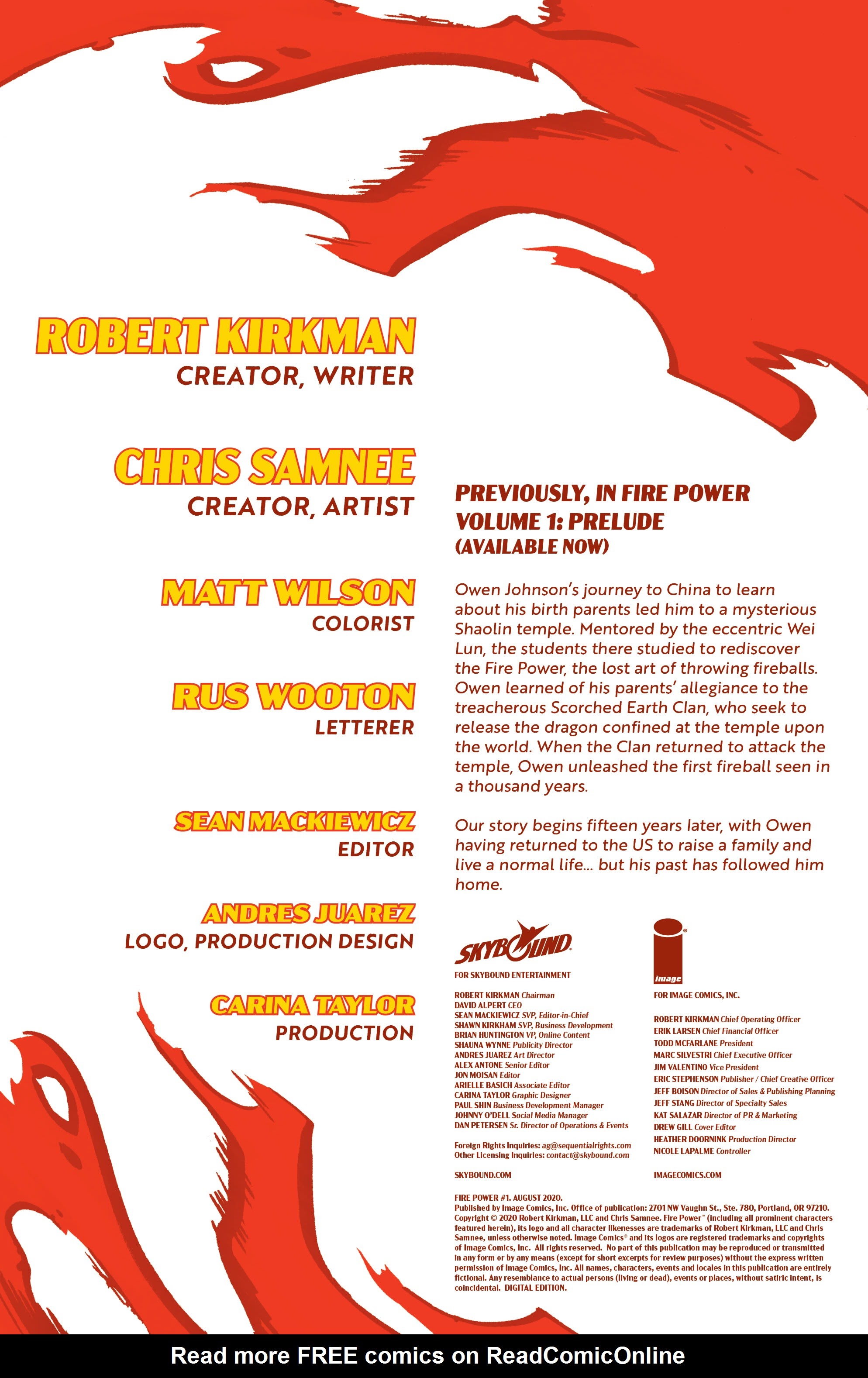 Read online Fire Power comic -  Issue #1 - 2