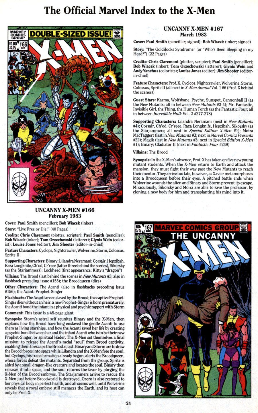 Read online The Official Marvel Index To The X-Men (1994) comic -  Issue #3 - 26