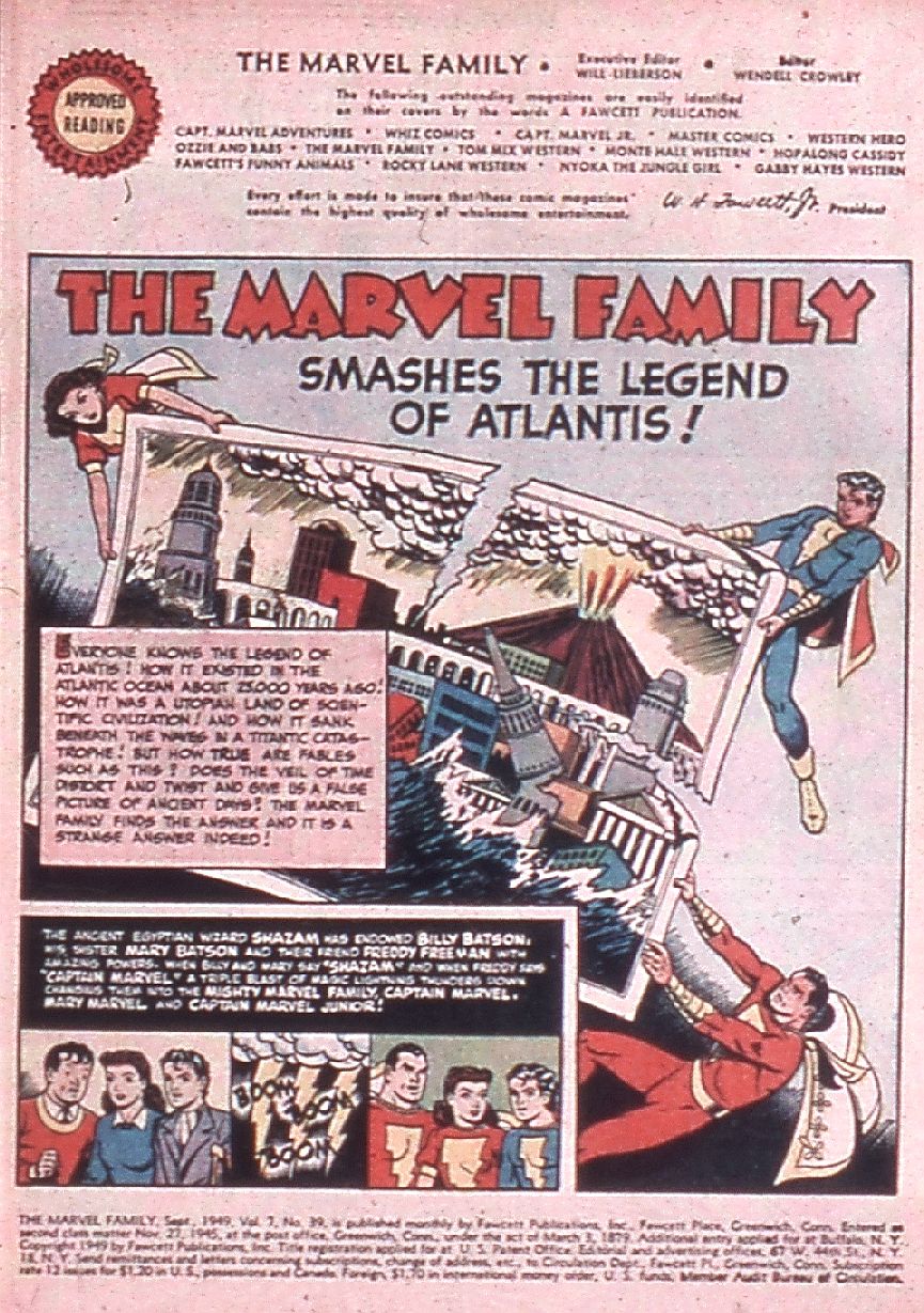 Read online The Marvel Family comic -  Issue #39 - 3