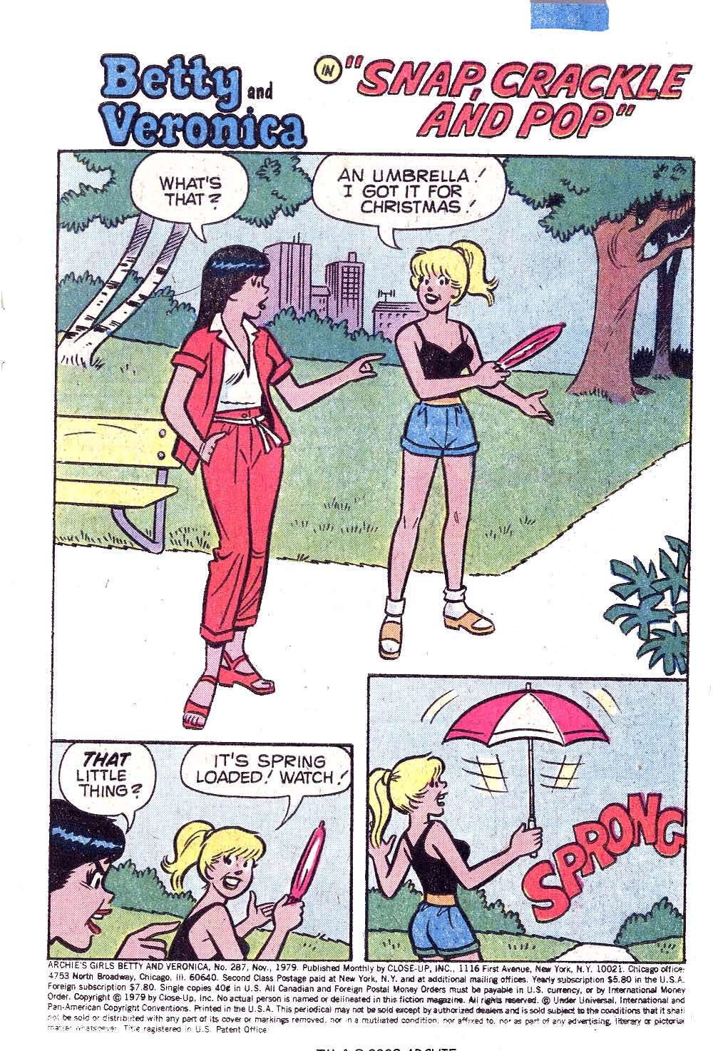Read online Archie's Girls Betty and Veronica comic -  Issue #287 - 3