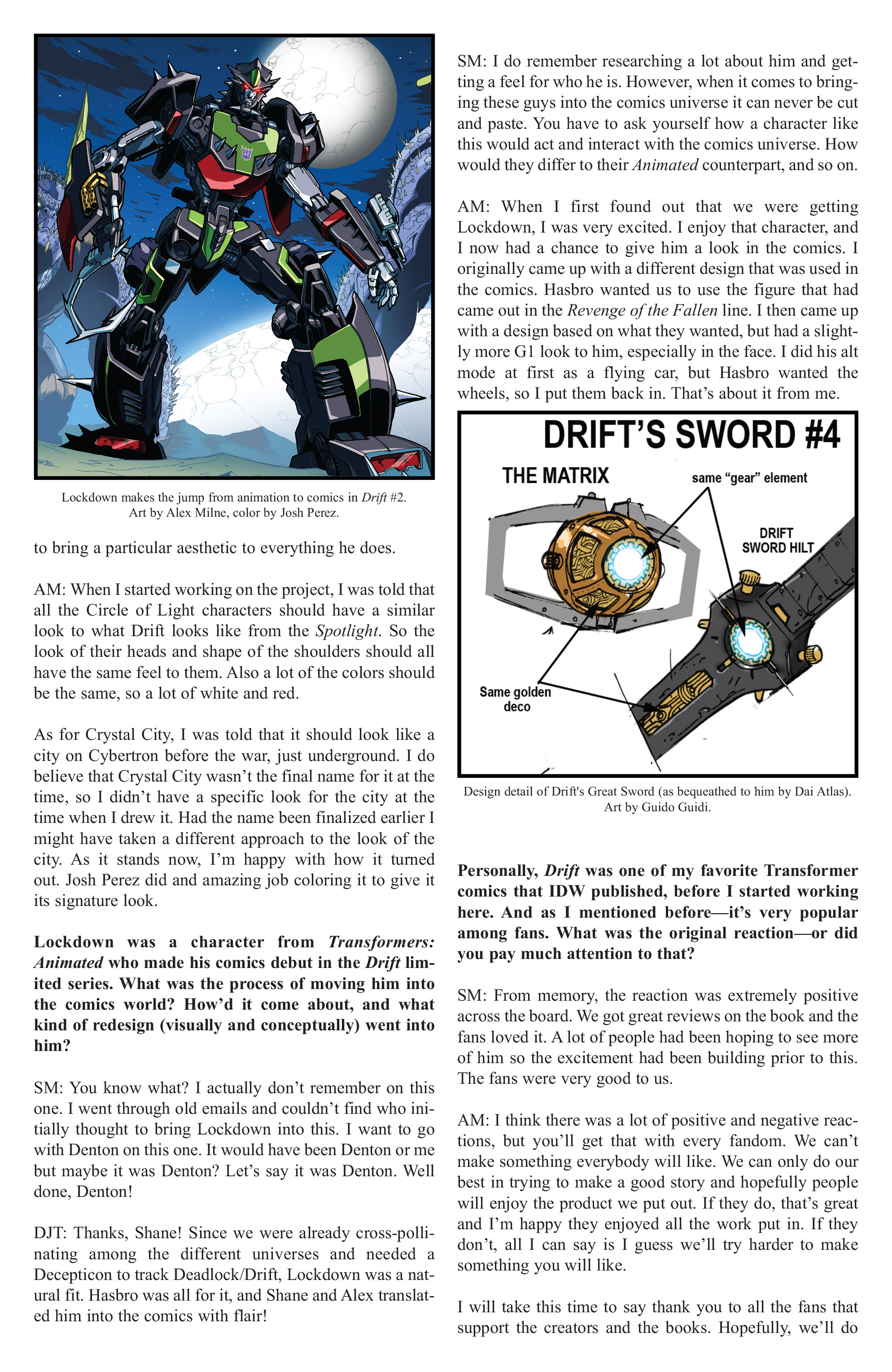 Read online The Transformers Spotlight: Drift Director's Cut comic -  Issue # Full - 34