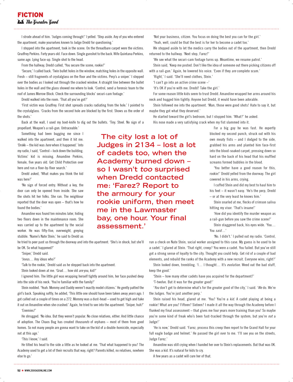 Read online Judge Dredd Megazine (Vol. 5) comic -  Issue #325 - 51
