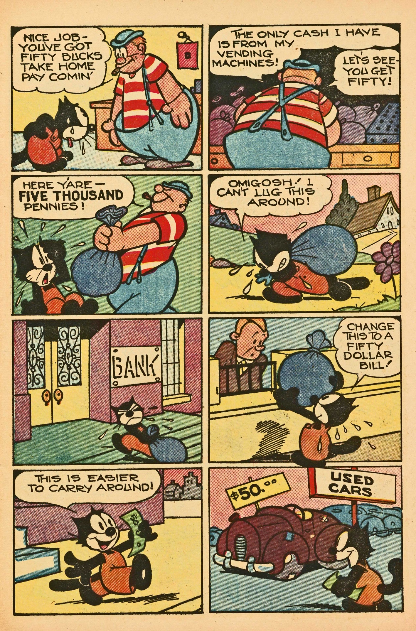 Read online Felix the Cat (1951) comic -  Issue #36 - 9