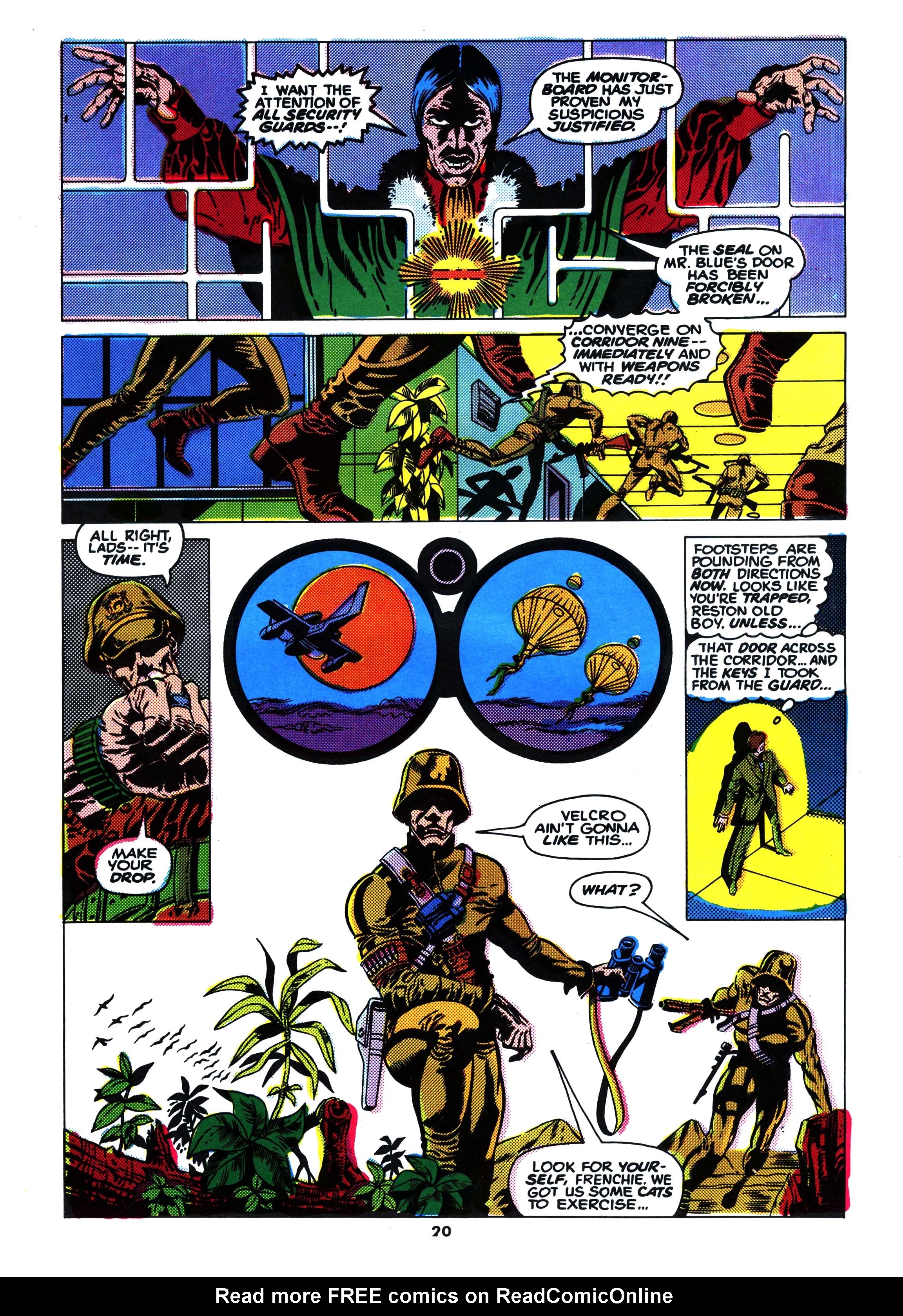Read online Action Force comic -  Issue #19 - 20
