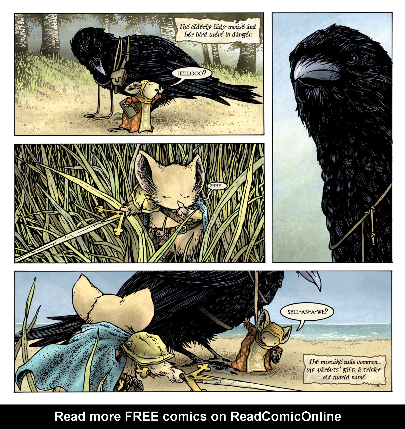 Read online Mouse Guard: The Black Axe comic -  Issue #1 - 10