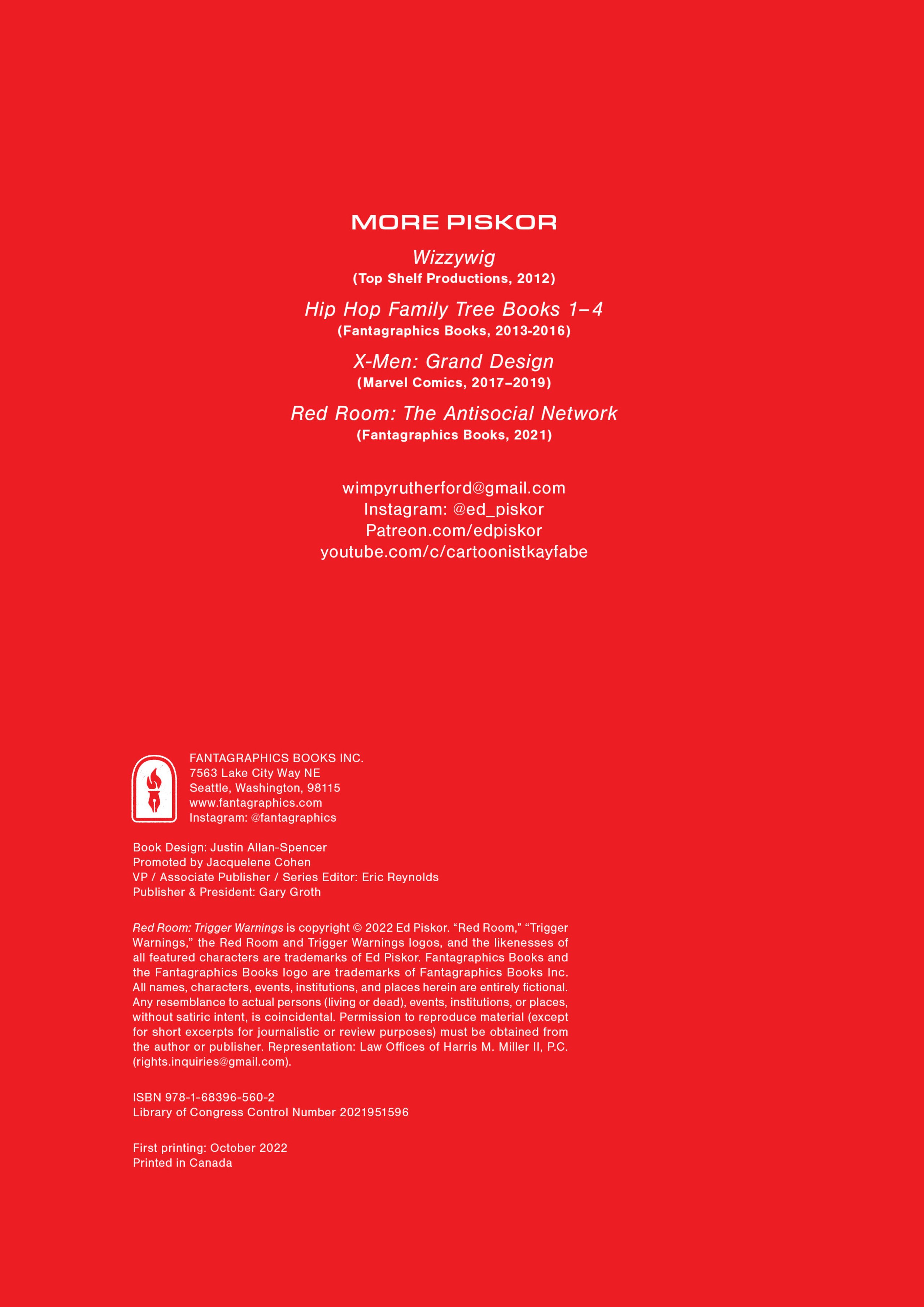 Read online Red Room: Trigger Warnings comic -  Issue # TPB - 4