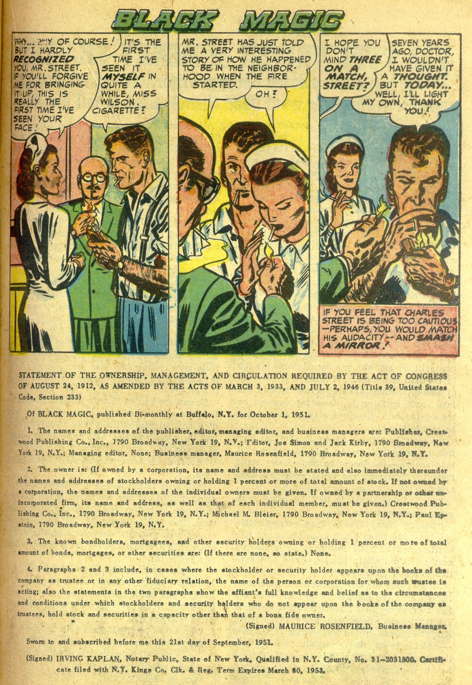 Read online Black Magic (1950) comic -  Issue #10 - 27