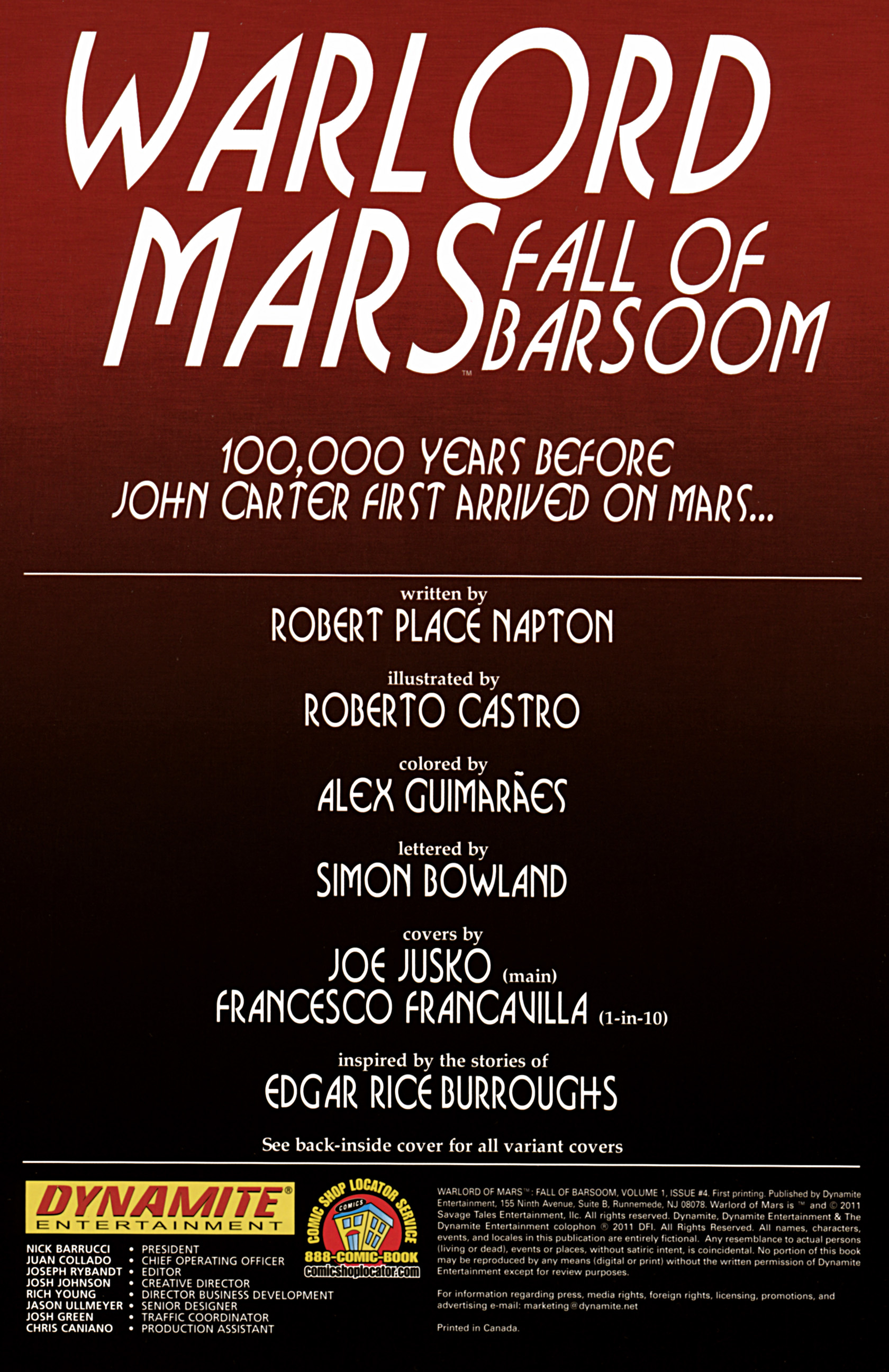 Read online Warlord of Mars: Fall of Barsoom comic -  Issue #4 - 2