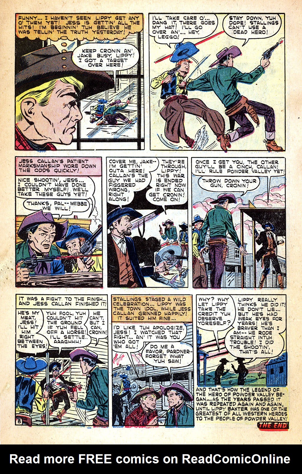 Read online Western Thrillers (1954) comic -  Issue #1 - 10