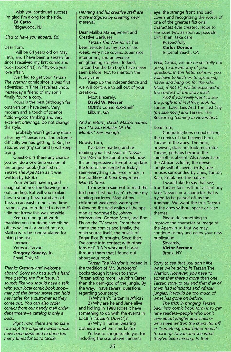 Read online Tarzan the Warrior comic -  Issue #4 - 28