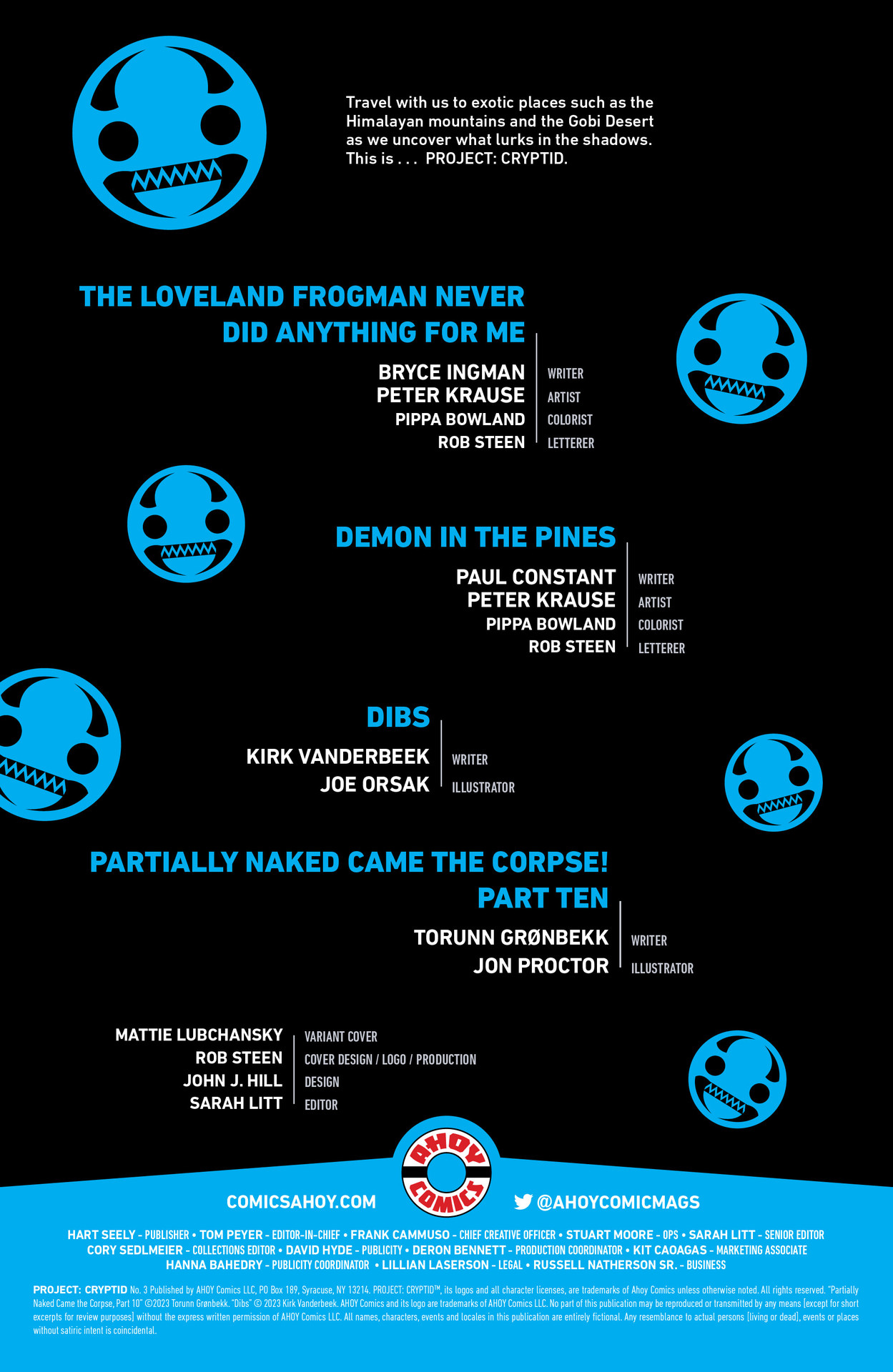 Read online Project Cryptid comic -  Issue #3 - 2