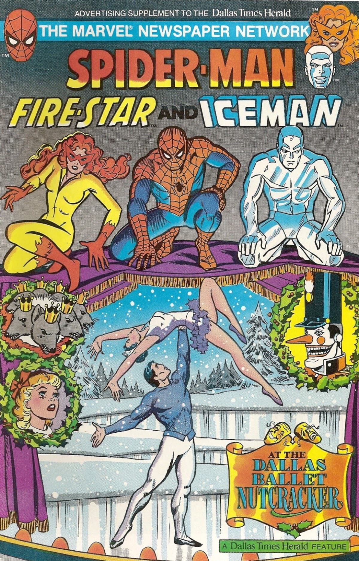 Read online Spider-Man, Fire-Star and Iceman at the Dallas Ballet Nutcracker comic -  Issue # Full - 1
