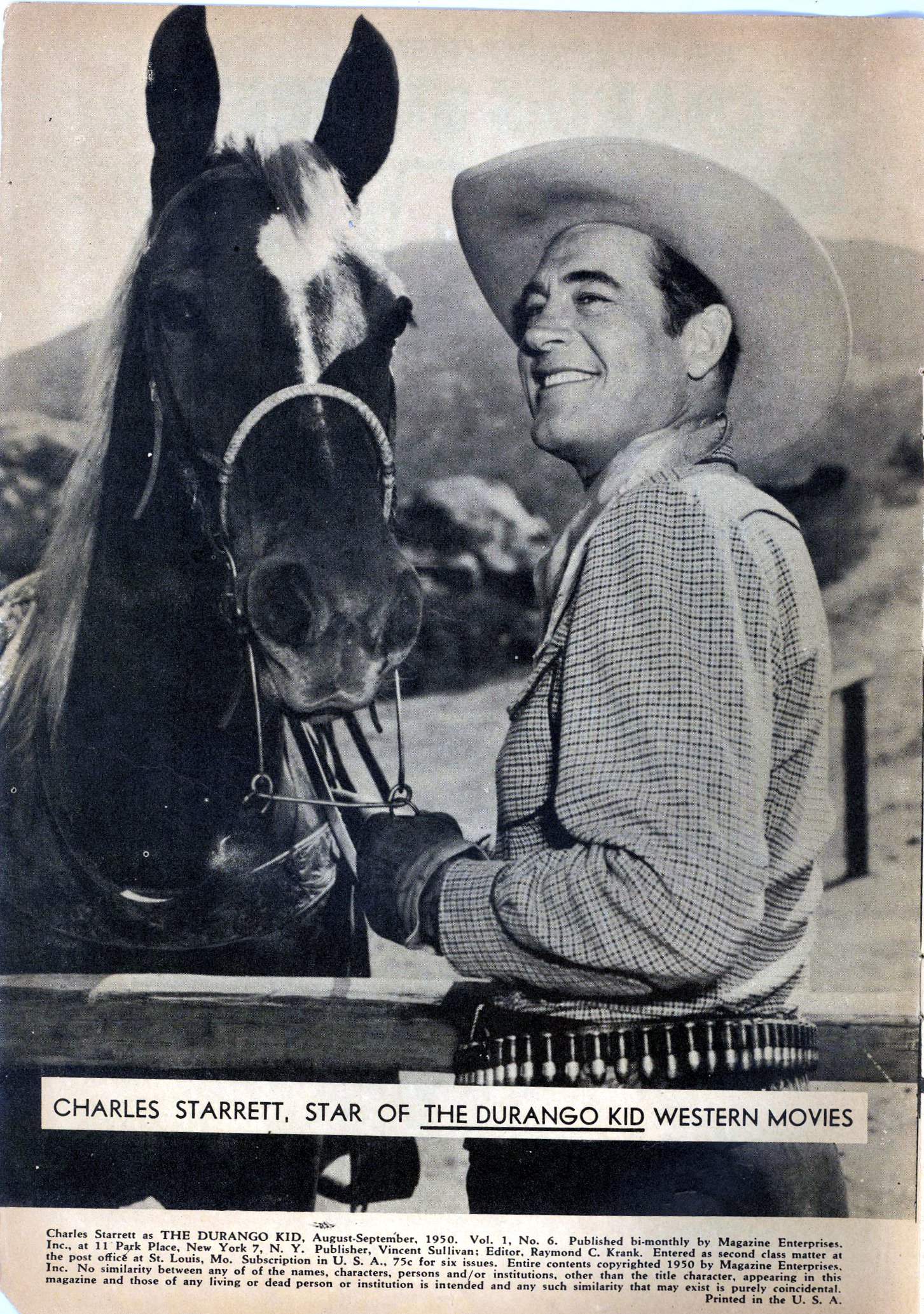 Read online Charles Starrett as The Durango Kid comic -  Issue #6 - 2