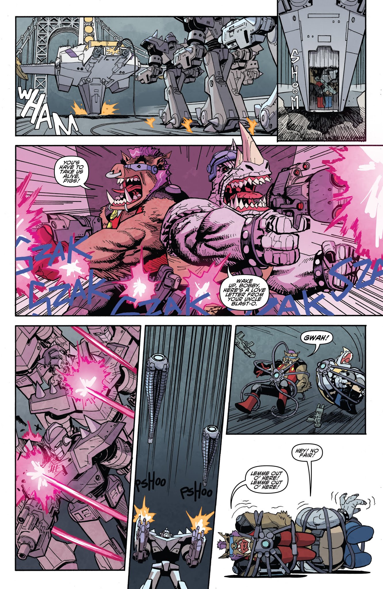 Read online Teenage Mutant Ninja Turtles: Bebop & Rocksteady Hit the Road comic -  Issue #4 - 21