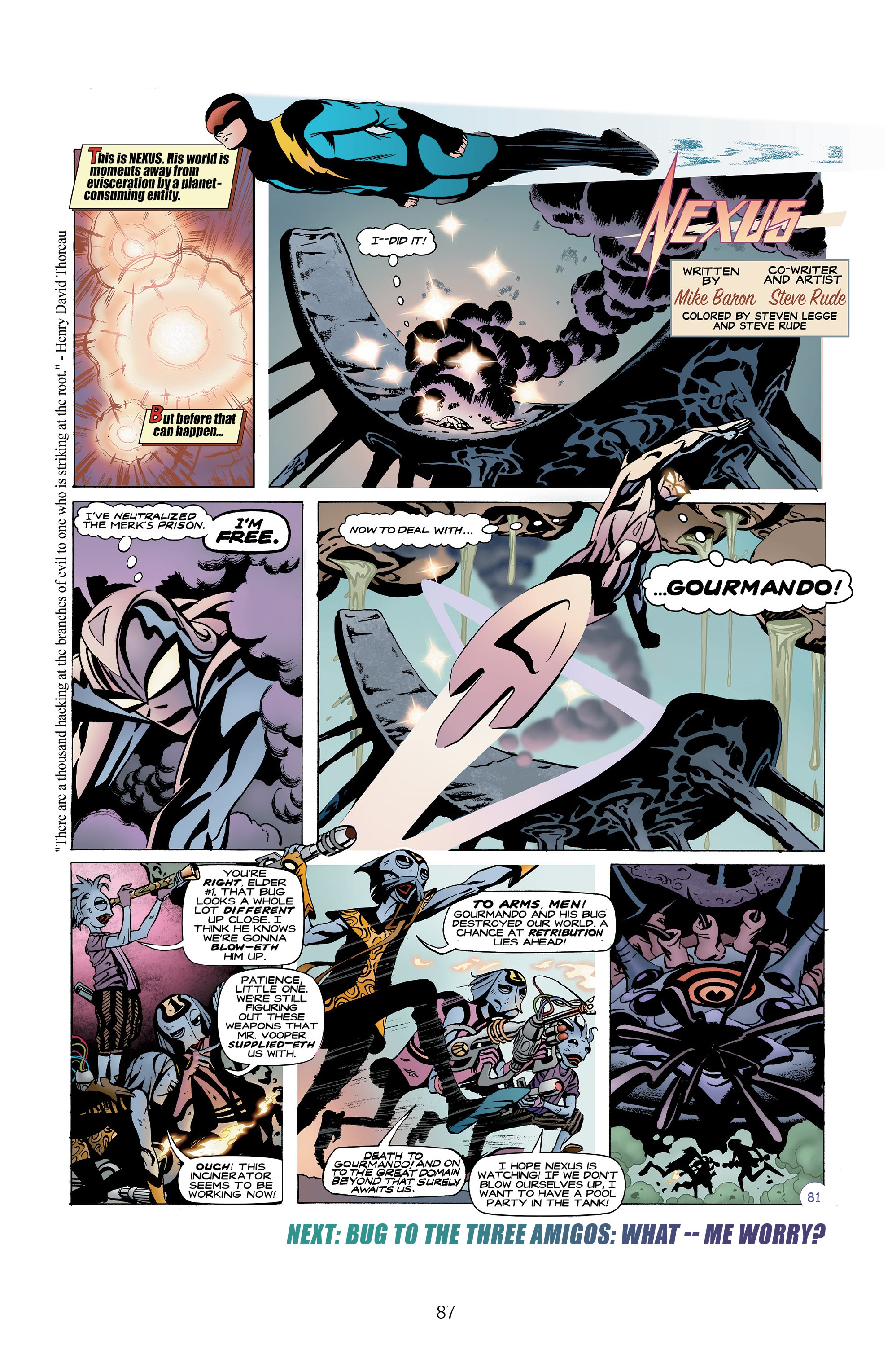 Read online Nexus Newspaper Strips: The Coming of Gourmando comic -  Issue # TPB (Part 1) - 86
