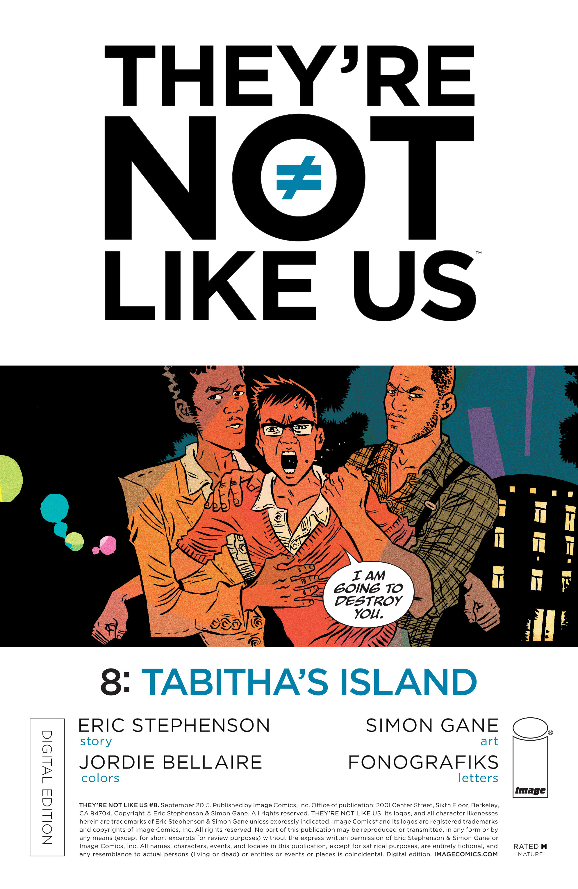 Read online They're Not Like Us comic -  Issue #8 - 1