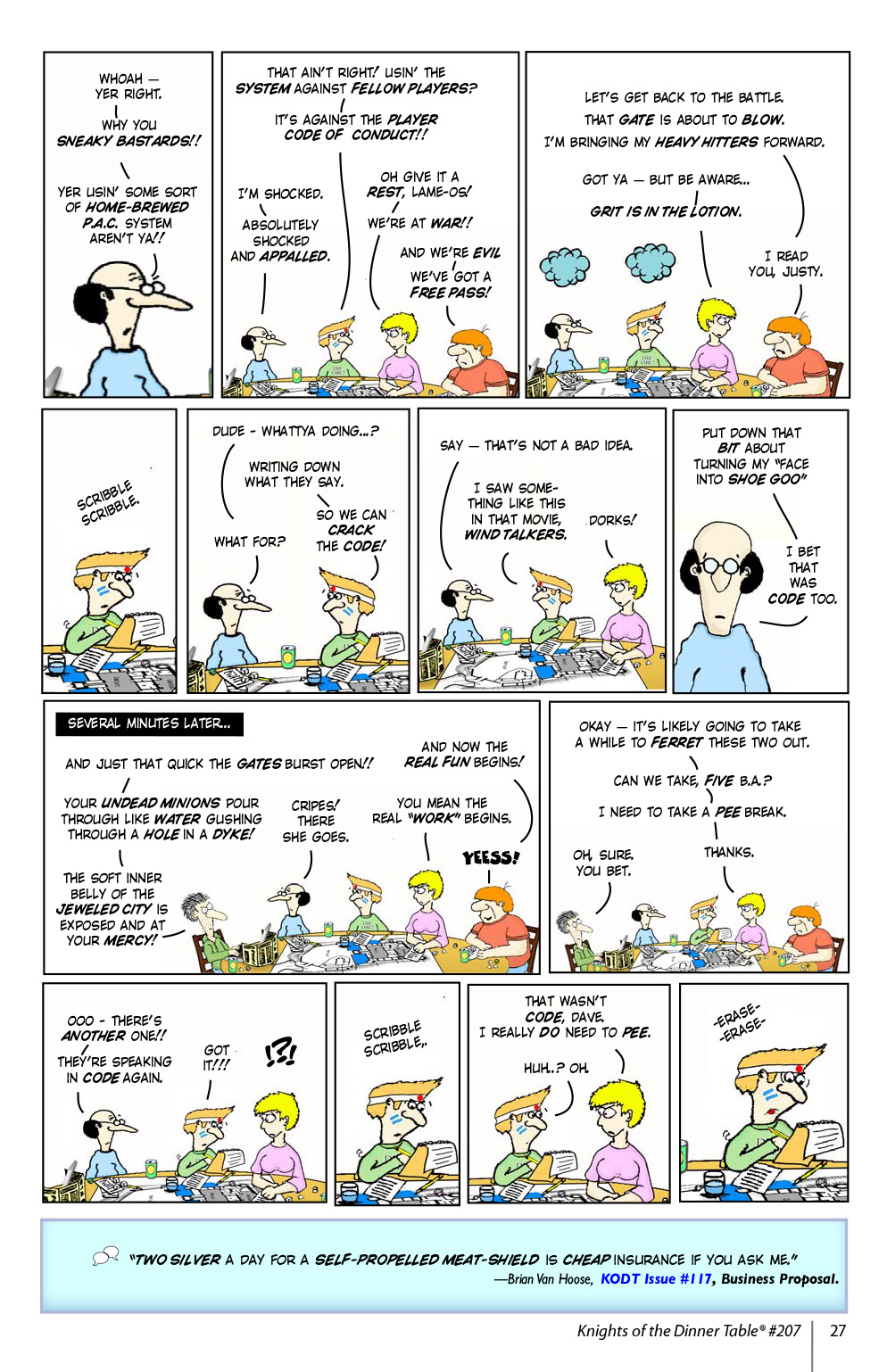 Read online Knights of the Dinner Table comic -  Issue #207 - 29