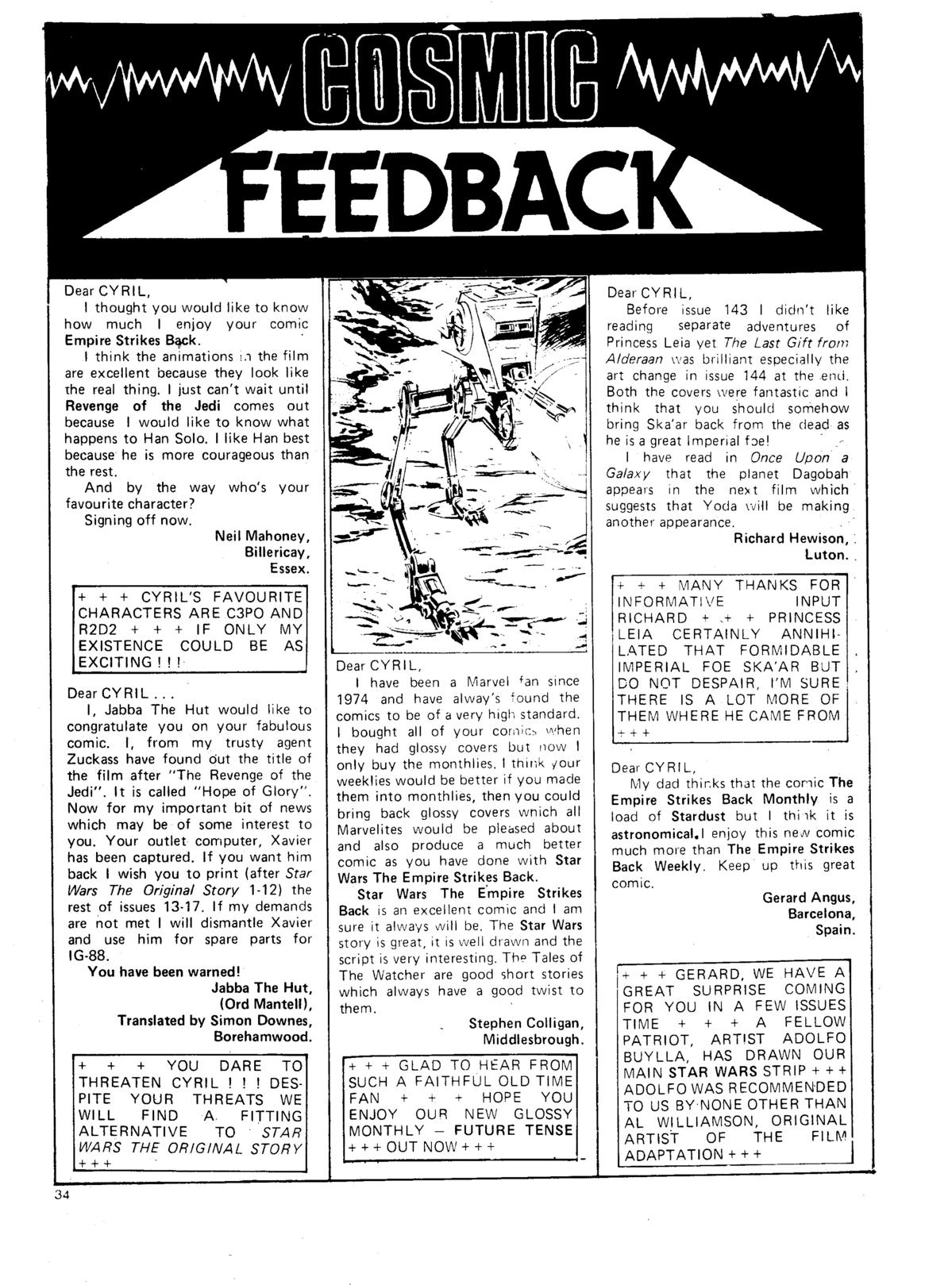 Read online Star Wars Weekly comic -  Issue #147 - 34