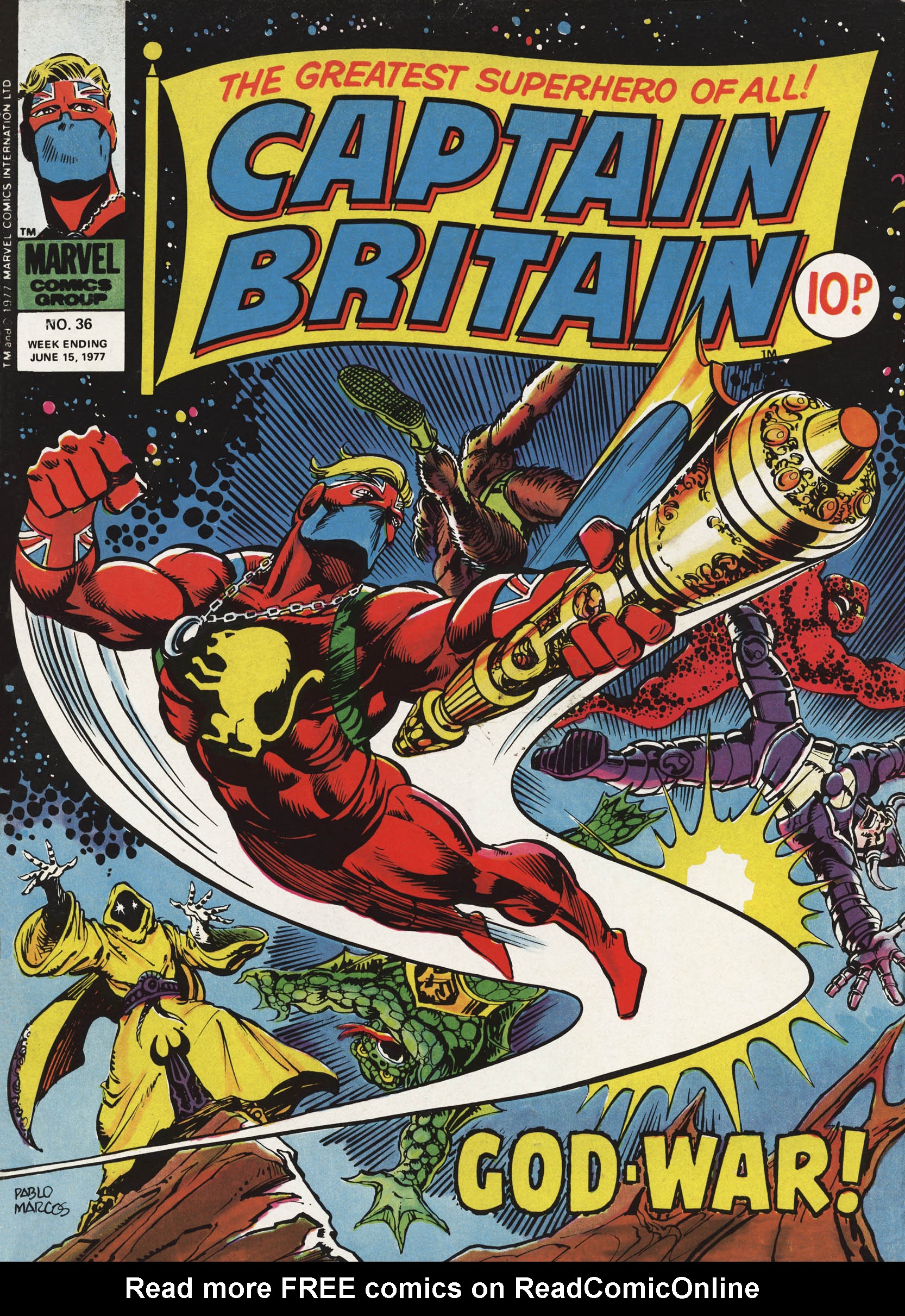 Read online Captain Britain (1976) comic -  Issue #36 - 1