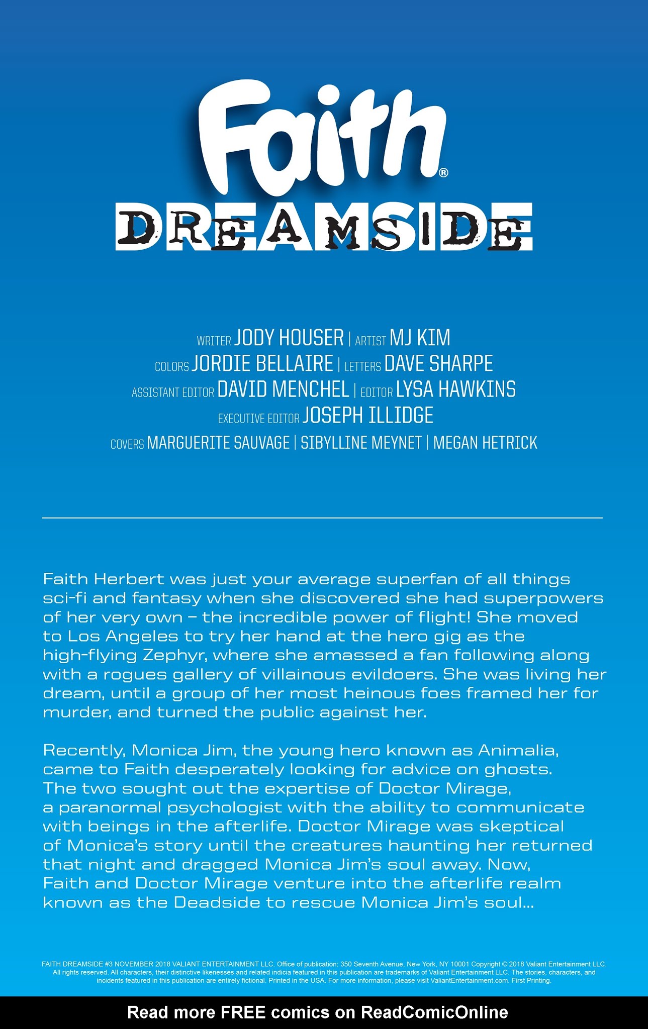 Read online Faith Dreamside comic -  Issue #3 - 2