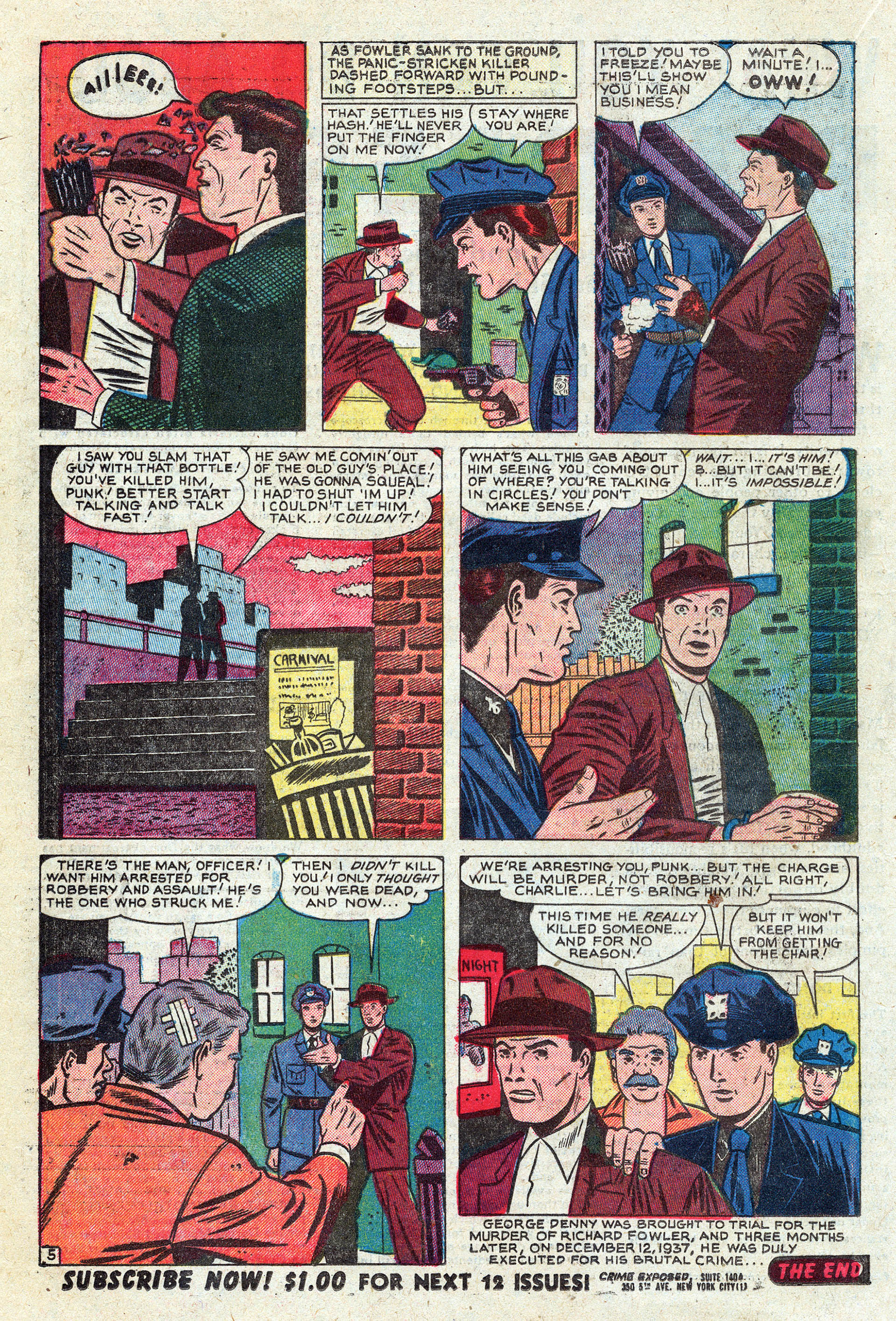 Read online Crime Exposed (1950) comic -  Issue #3 - 16