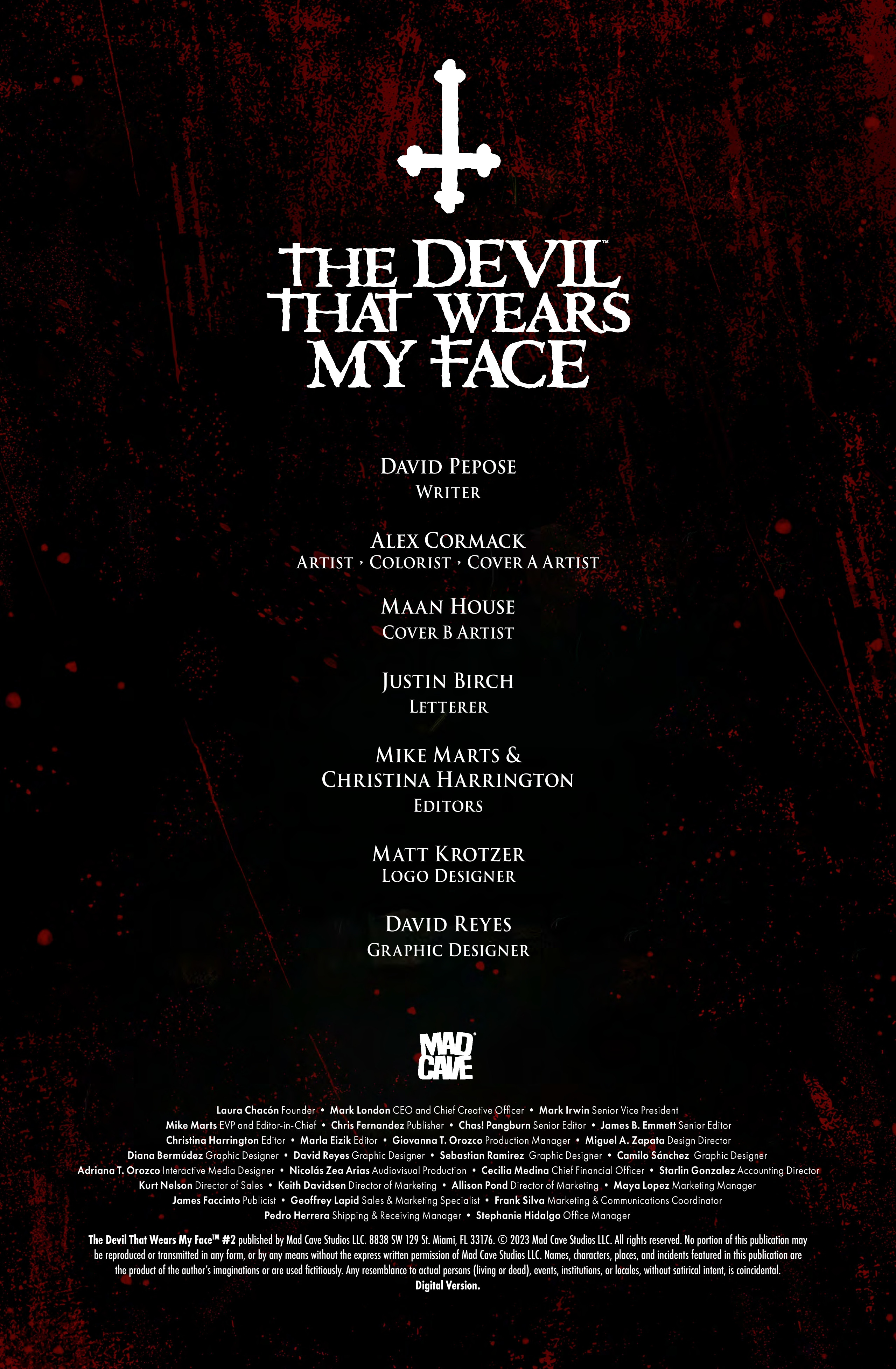 Read online The Devil That Wears My Face comic -  Issue #2 - 2