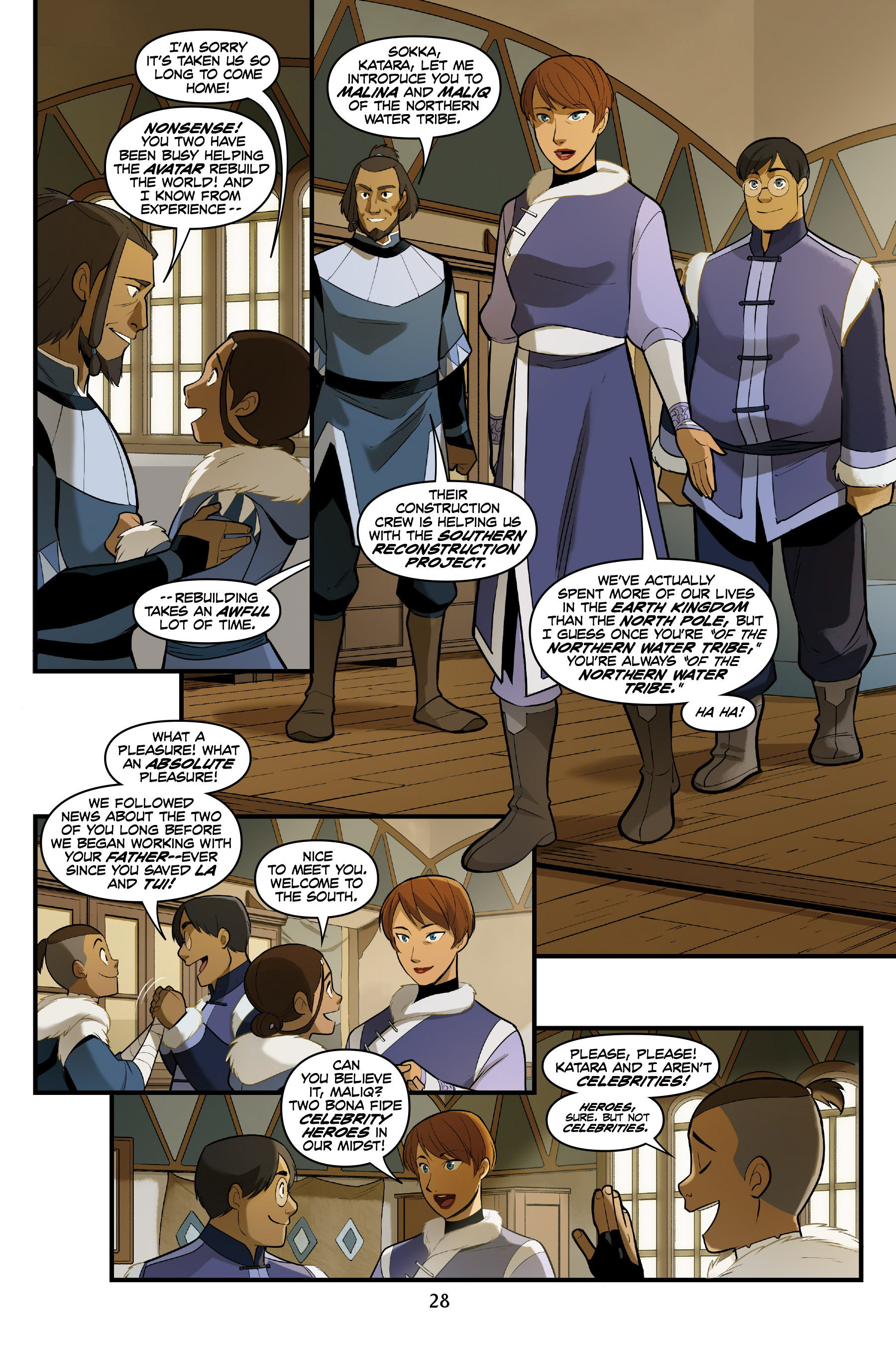 Read online Nickelodeon Avatar: The Last Airbender - North and South comic -  Issue #1 - 28