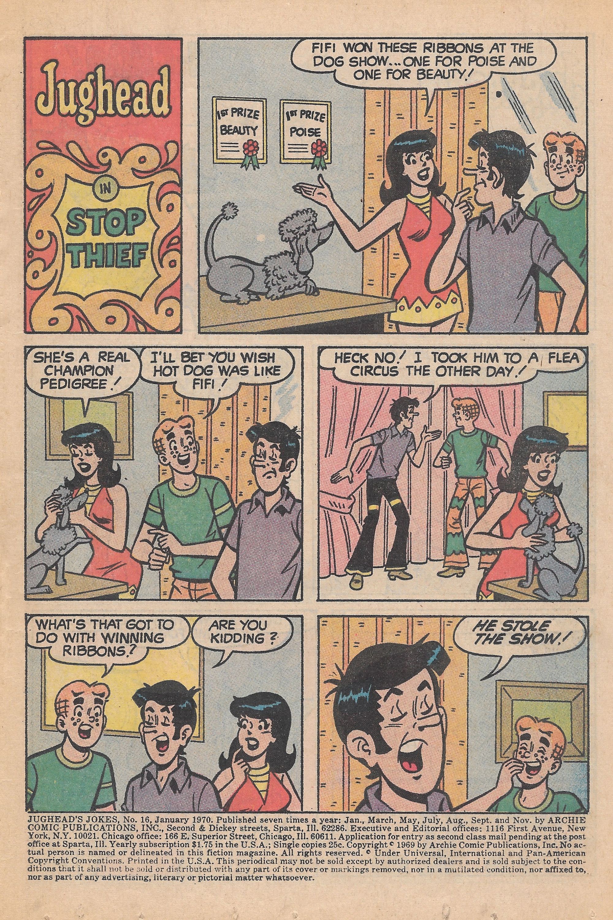 Read online Jughead's Jokes comic -  Issue #16 - 3