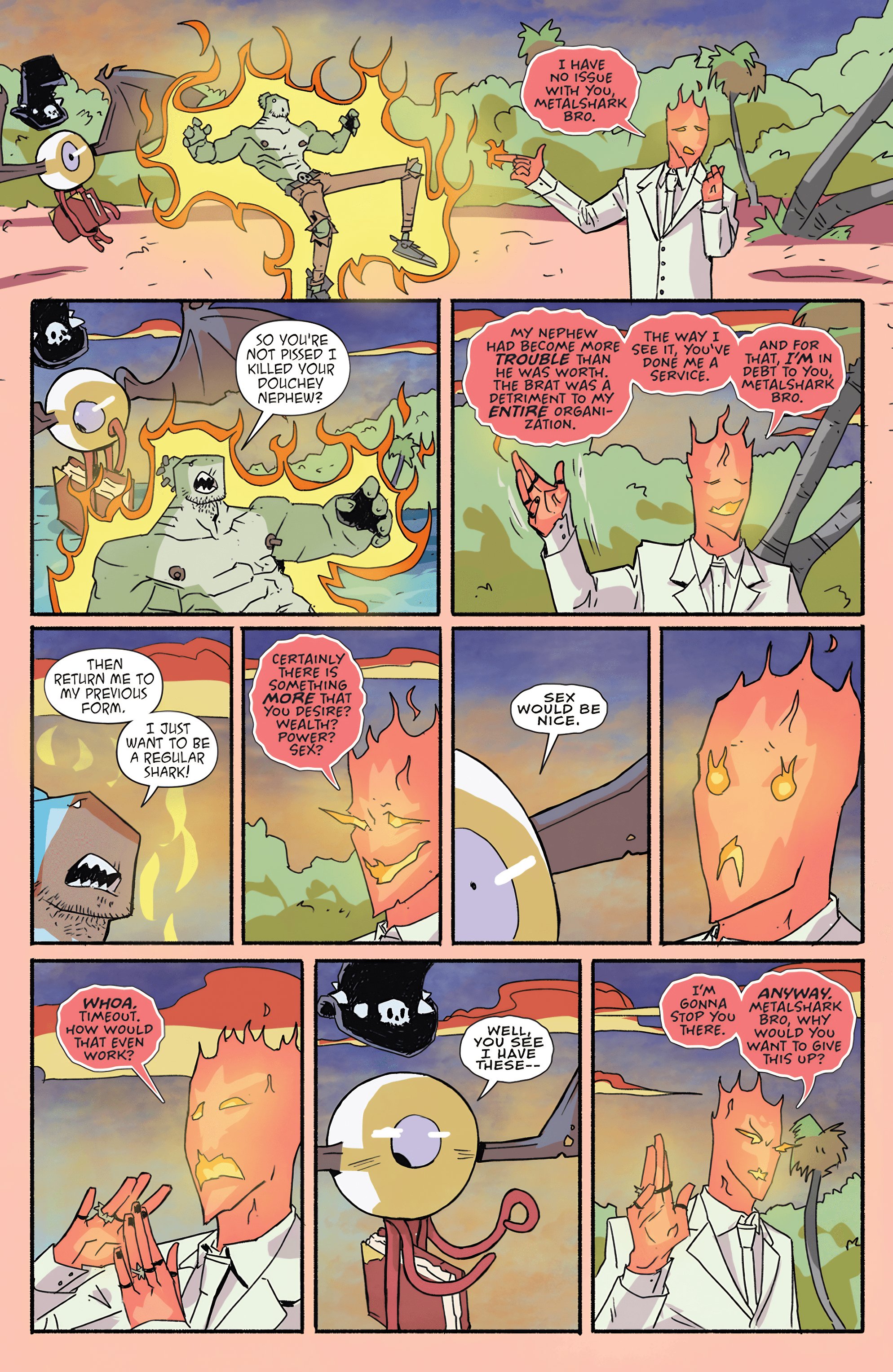Read online Metalshark Bro: What the Fin? comic -  Issue # TPB - 86
