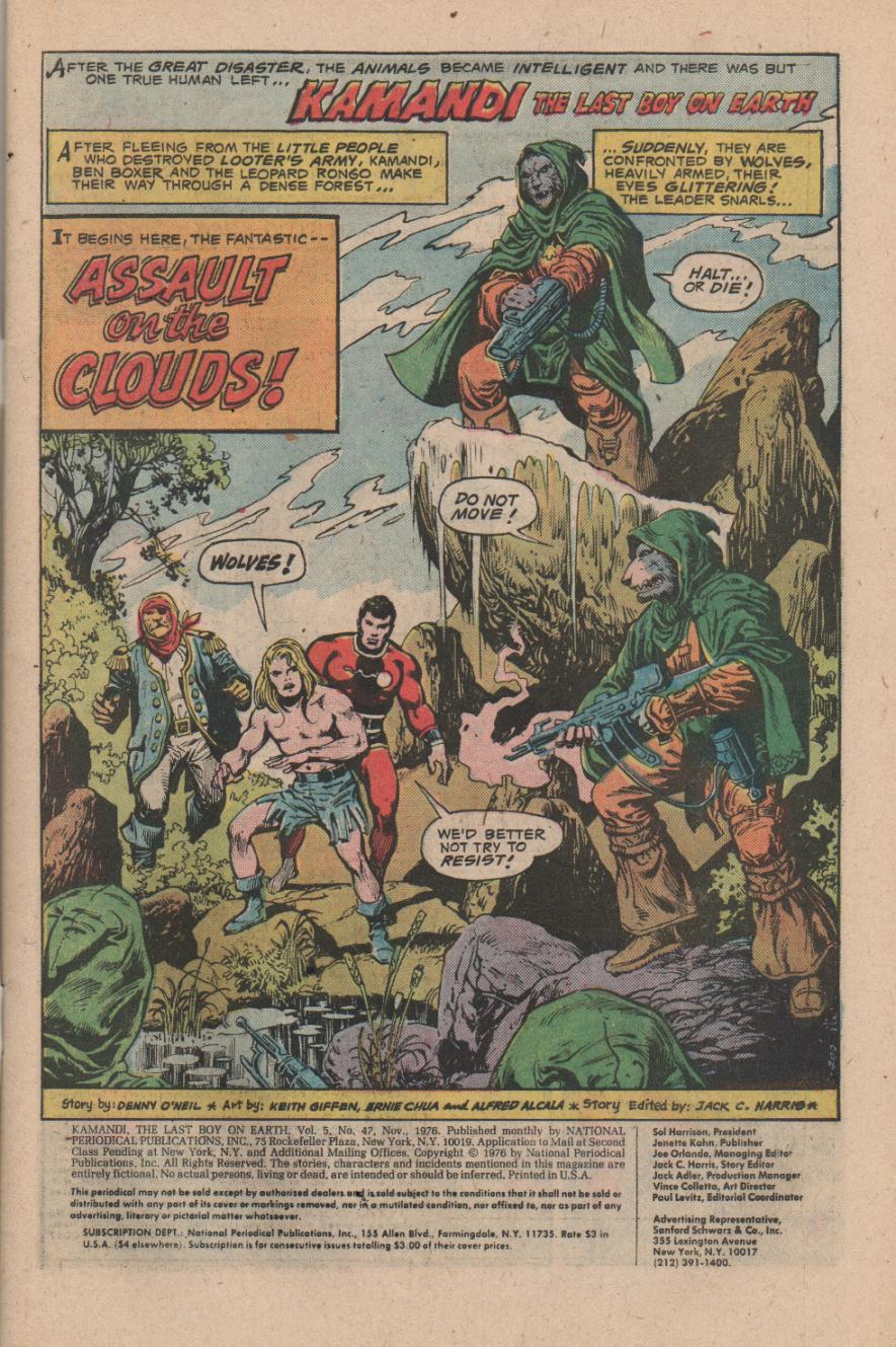 Read online Kamandi, The Last Boy On Earth comic -  Issue #47 - 3