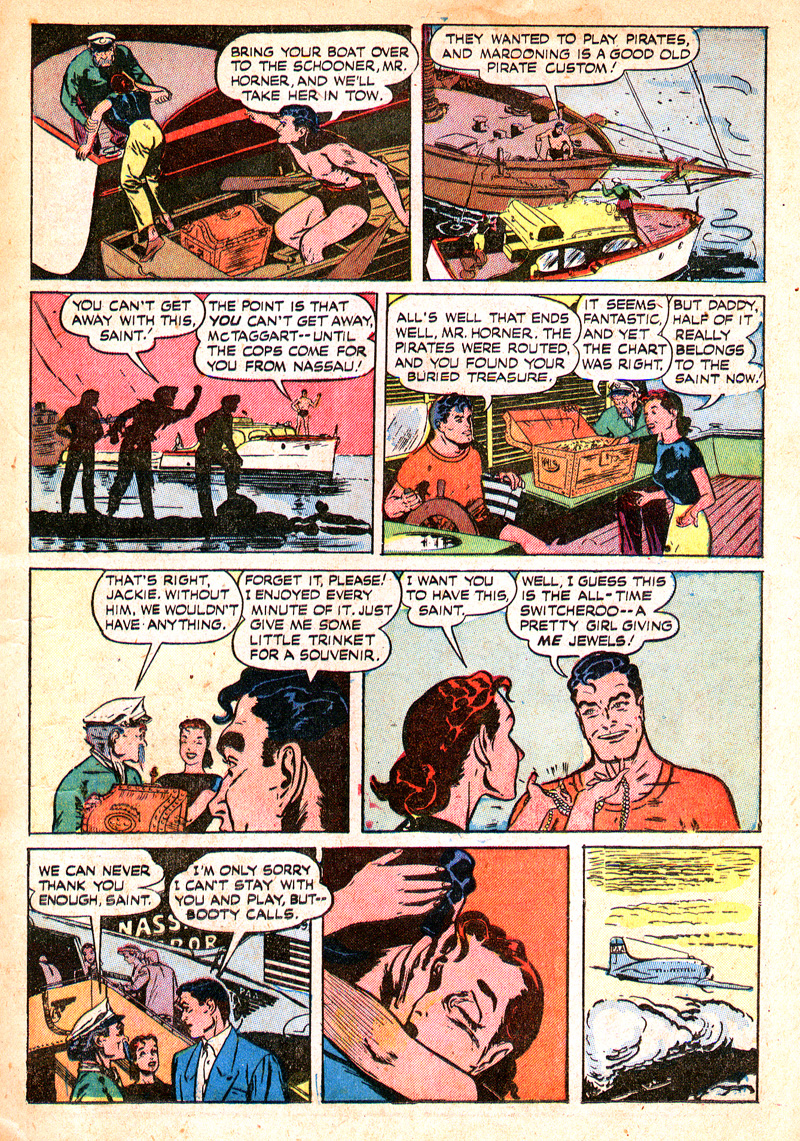 Read online The Saint (1947) comic -  Issue #9 - 16