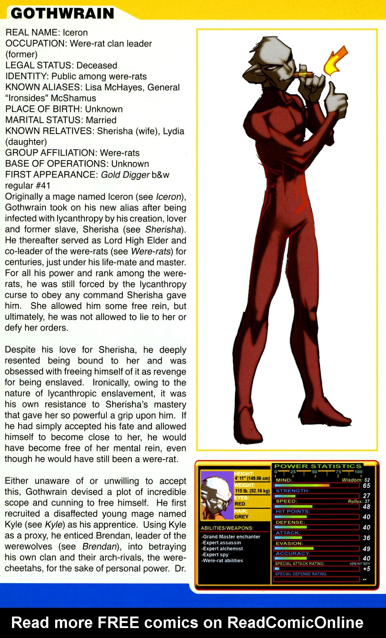 Read online Gold Digger Sourcebook: The Official Handbook of the GD Universe comic -  Issue #6 - 14