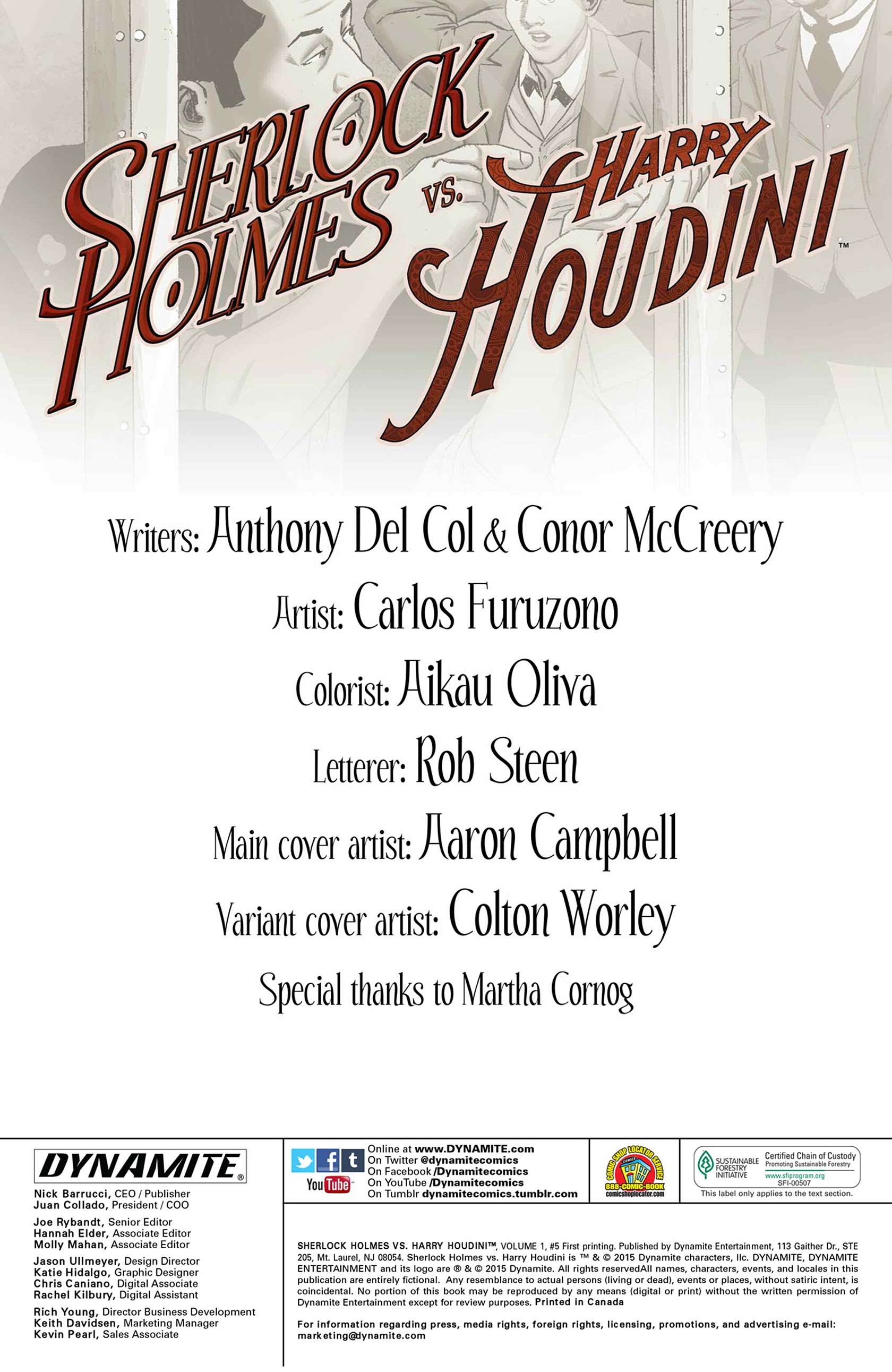 Read online Sherlock Holmes vs. Harry Houdini comic -  Issue #5 - 2