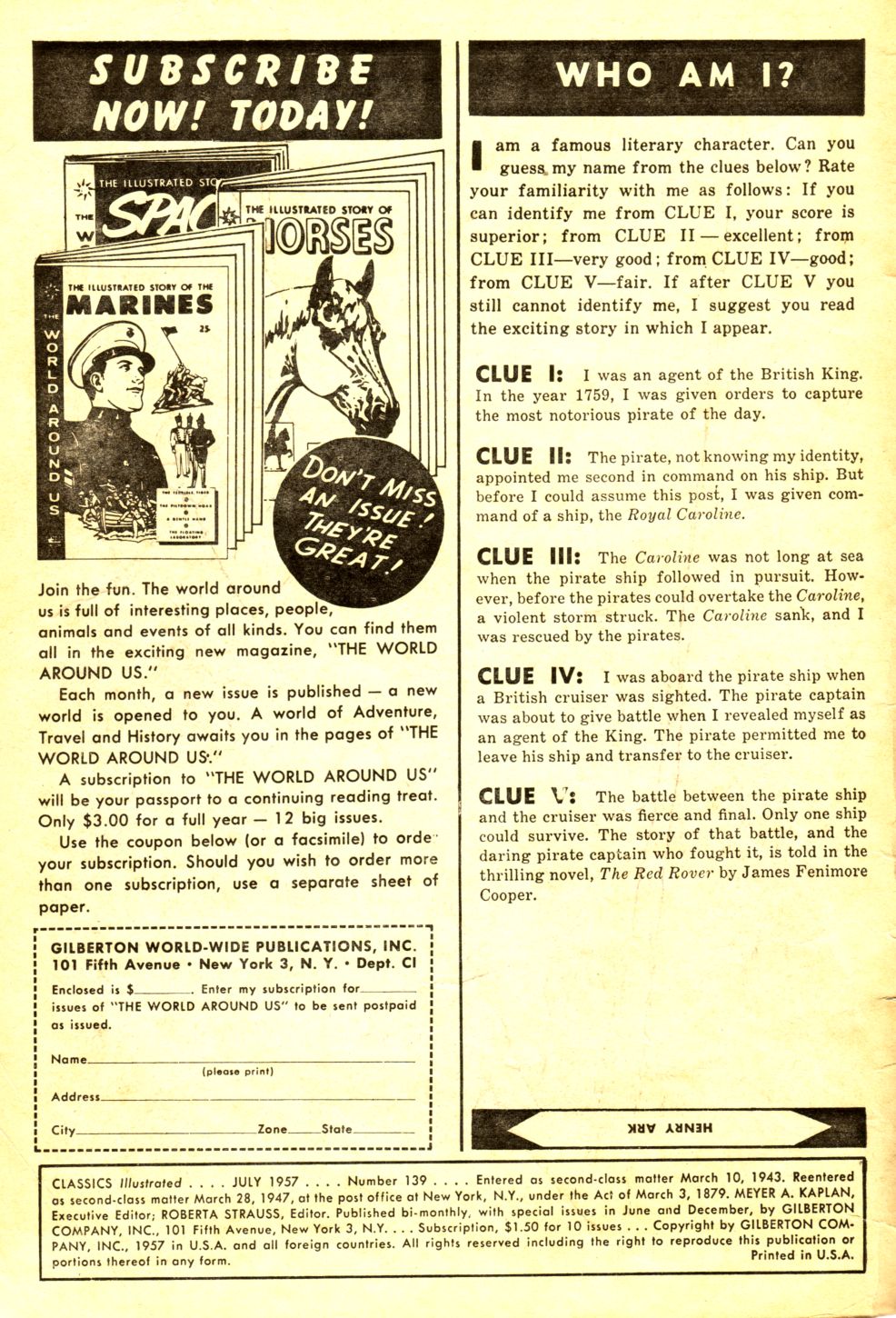 Read online Classics Illustrated comic -  Issue #139 - 2