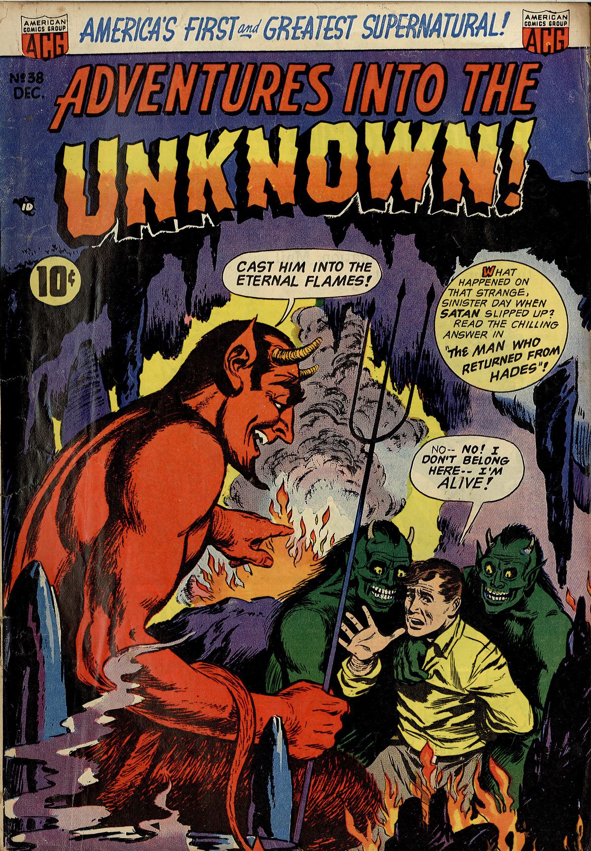 Read online Adventures Into The Unknown comic -  Issue #38 - 1